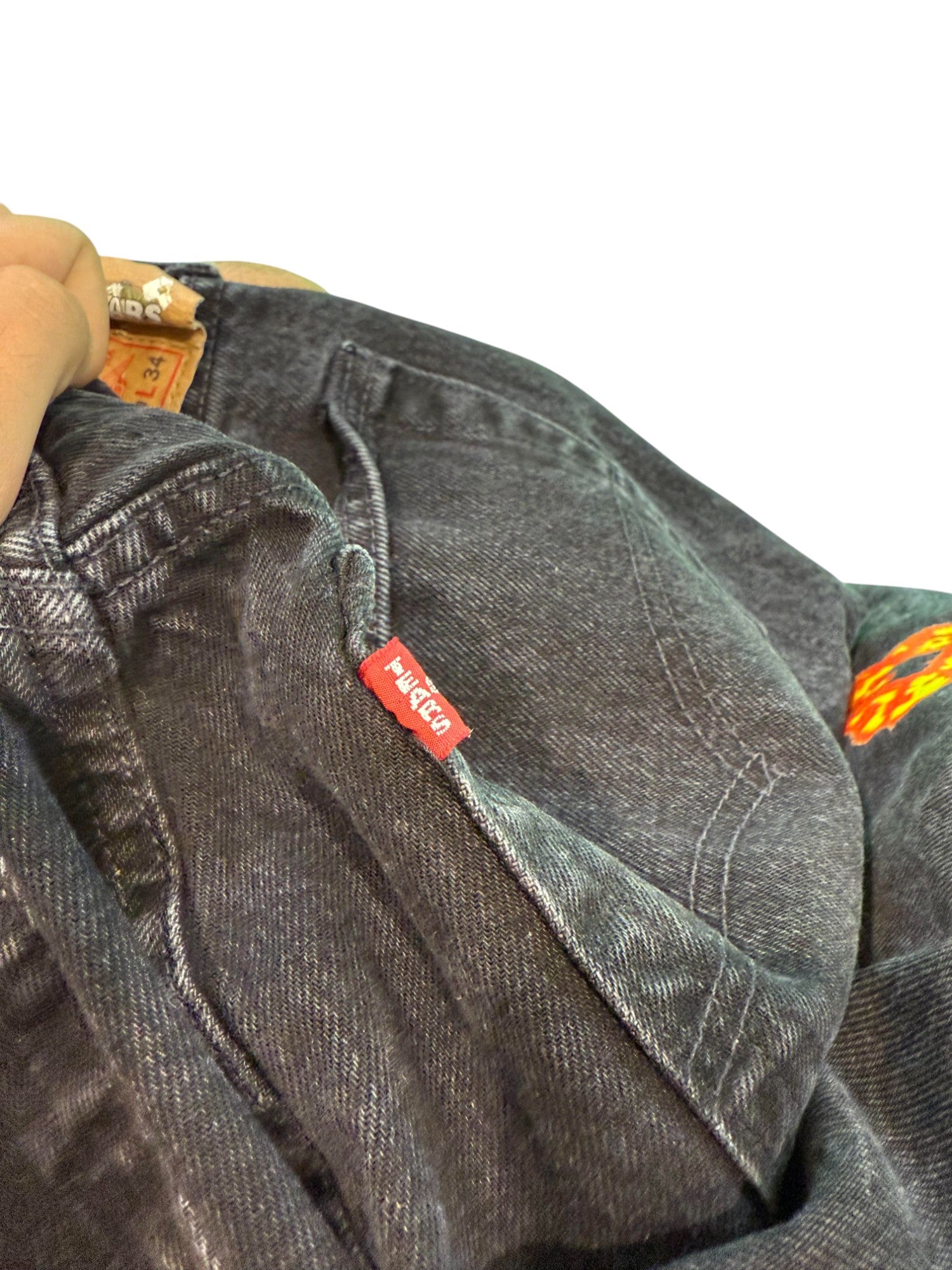 Levis Denim Tears Offset Black Jeans