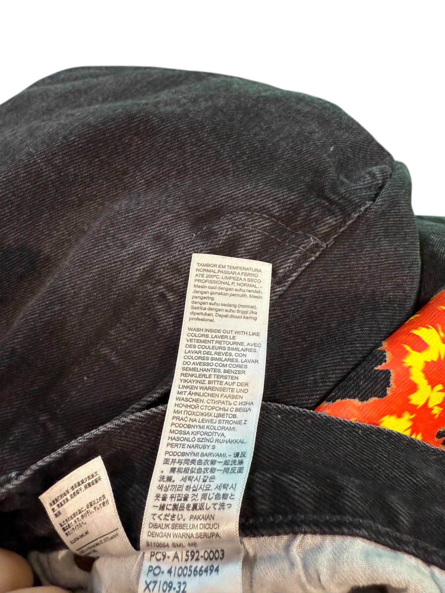 Levis Denim Tears Offset Black Jeans