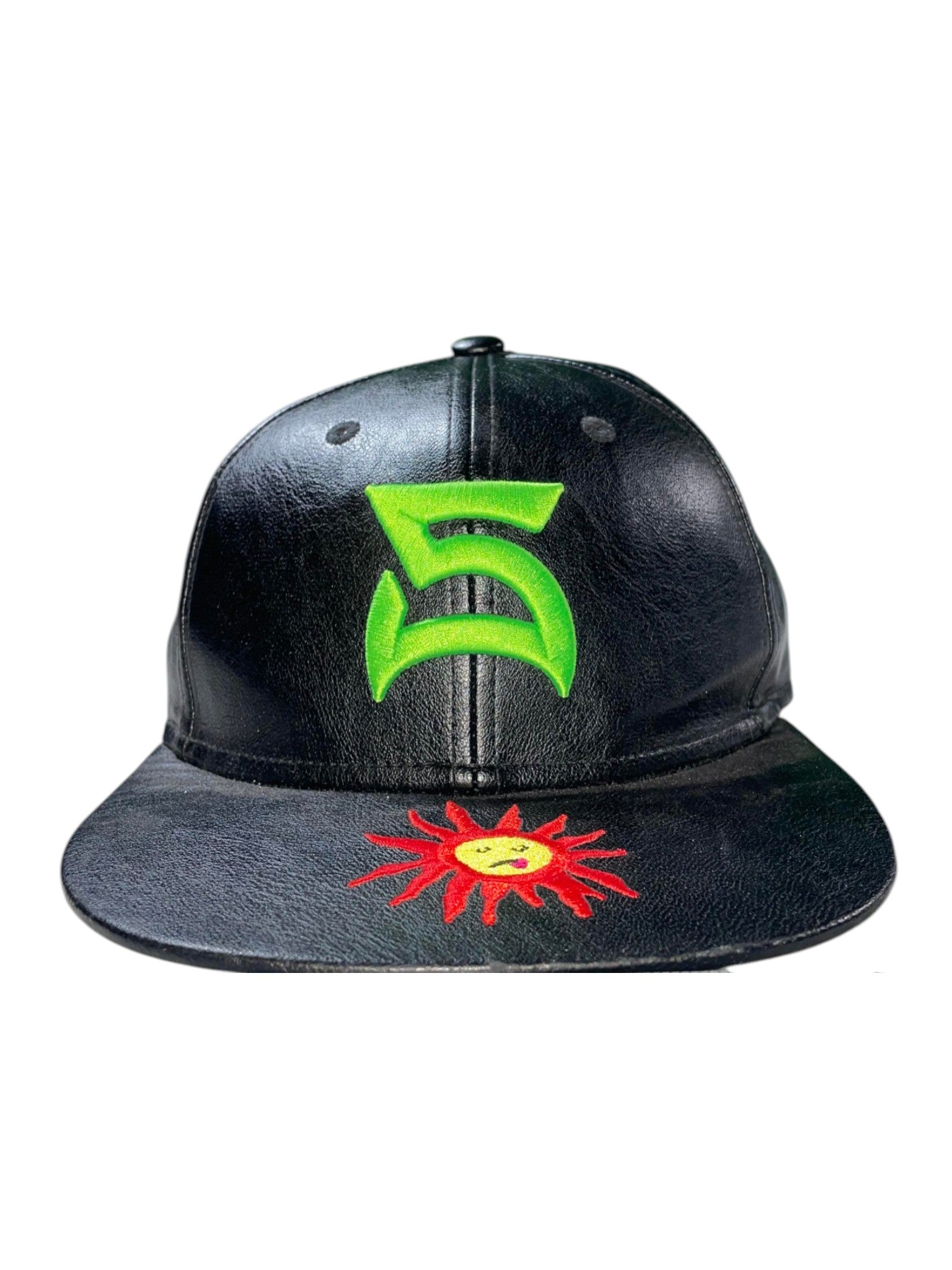 Seks Leather Hat Black Neon