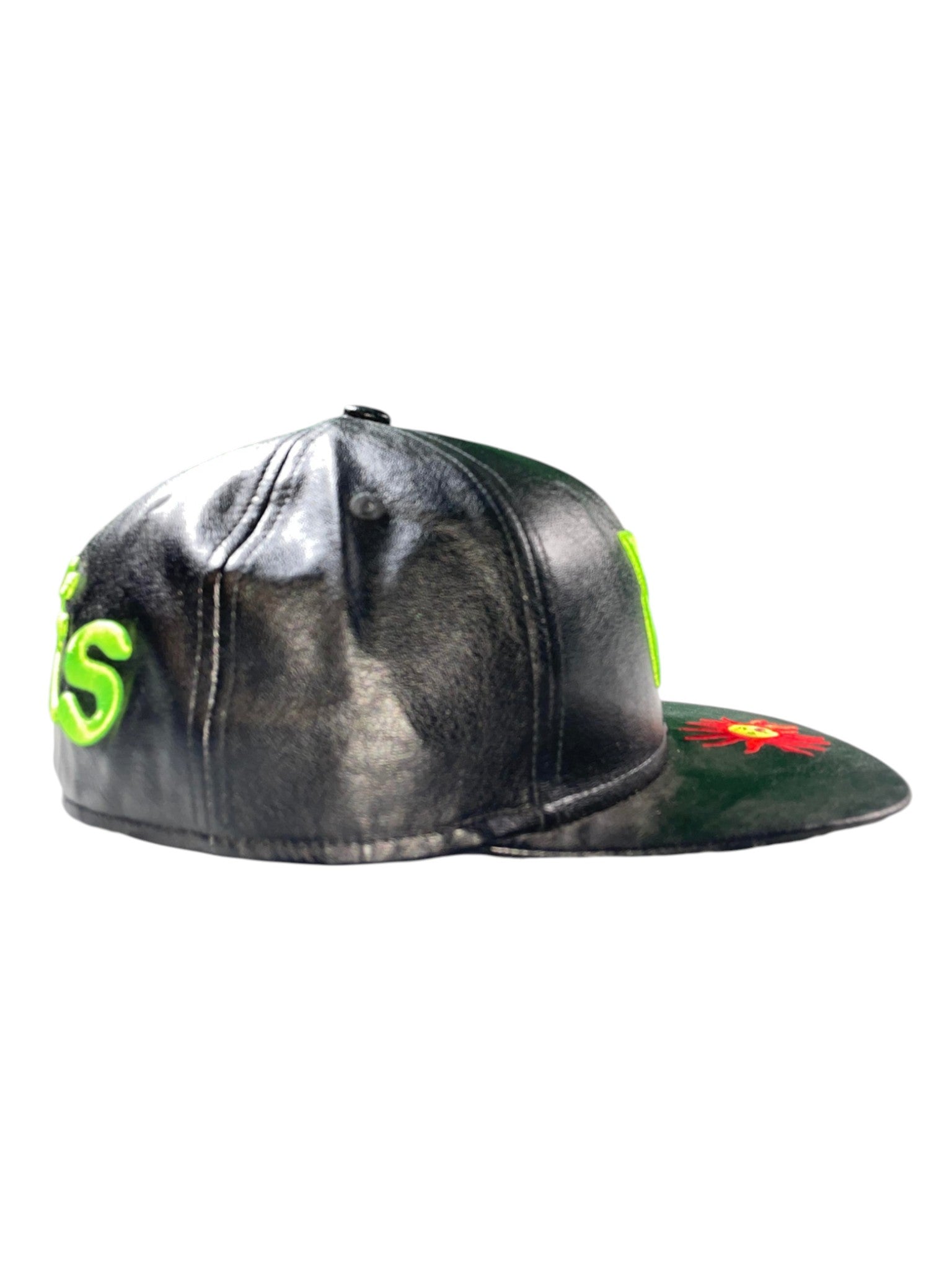 Seks Leather Hat Black Neon