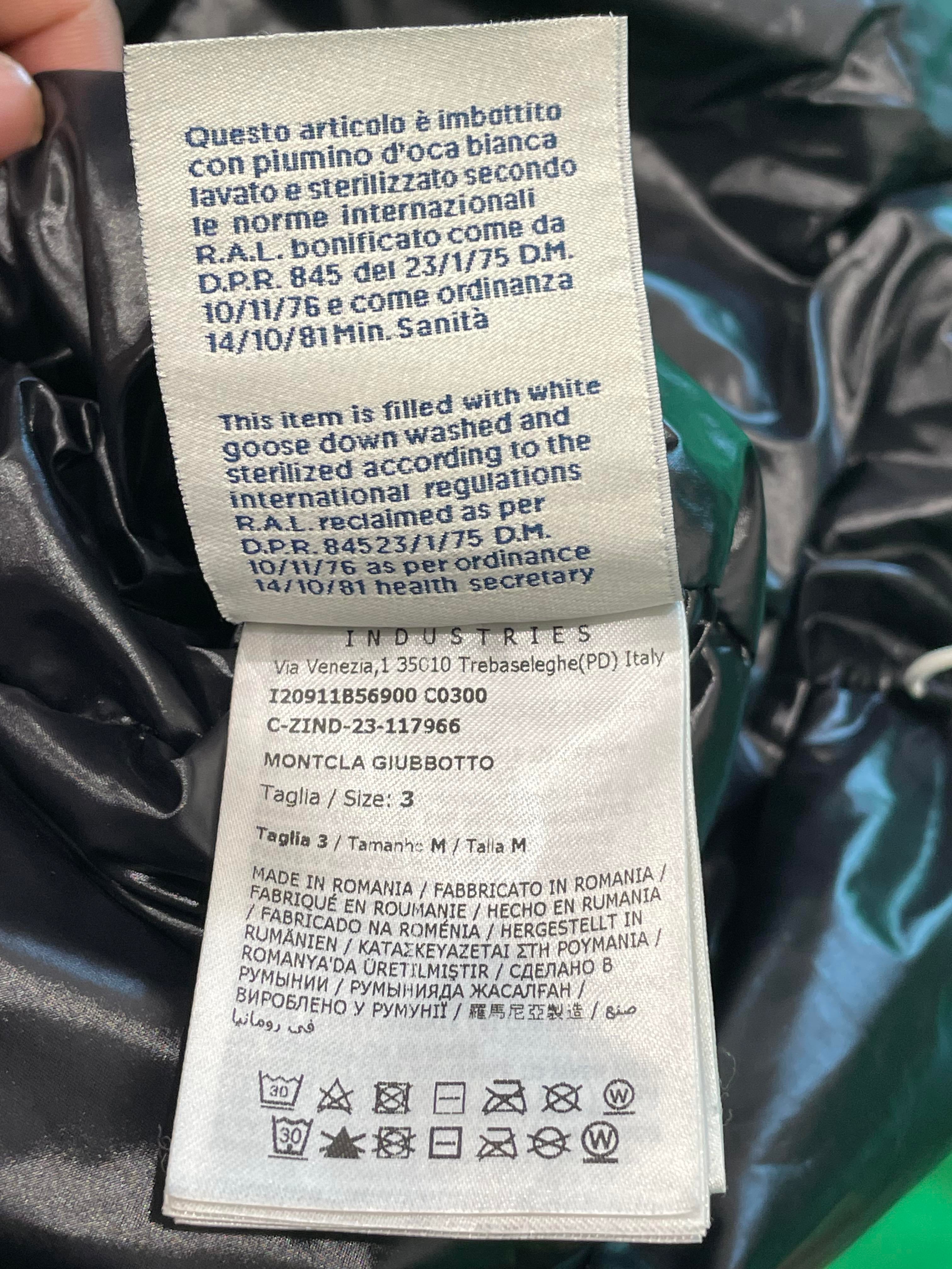 Moncler "Maya" Black Puffer Coat
