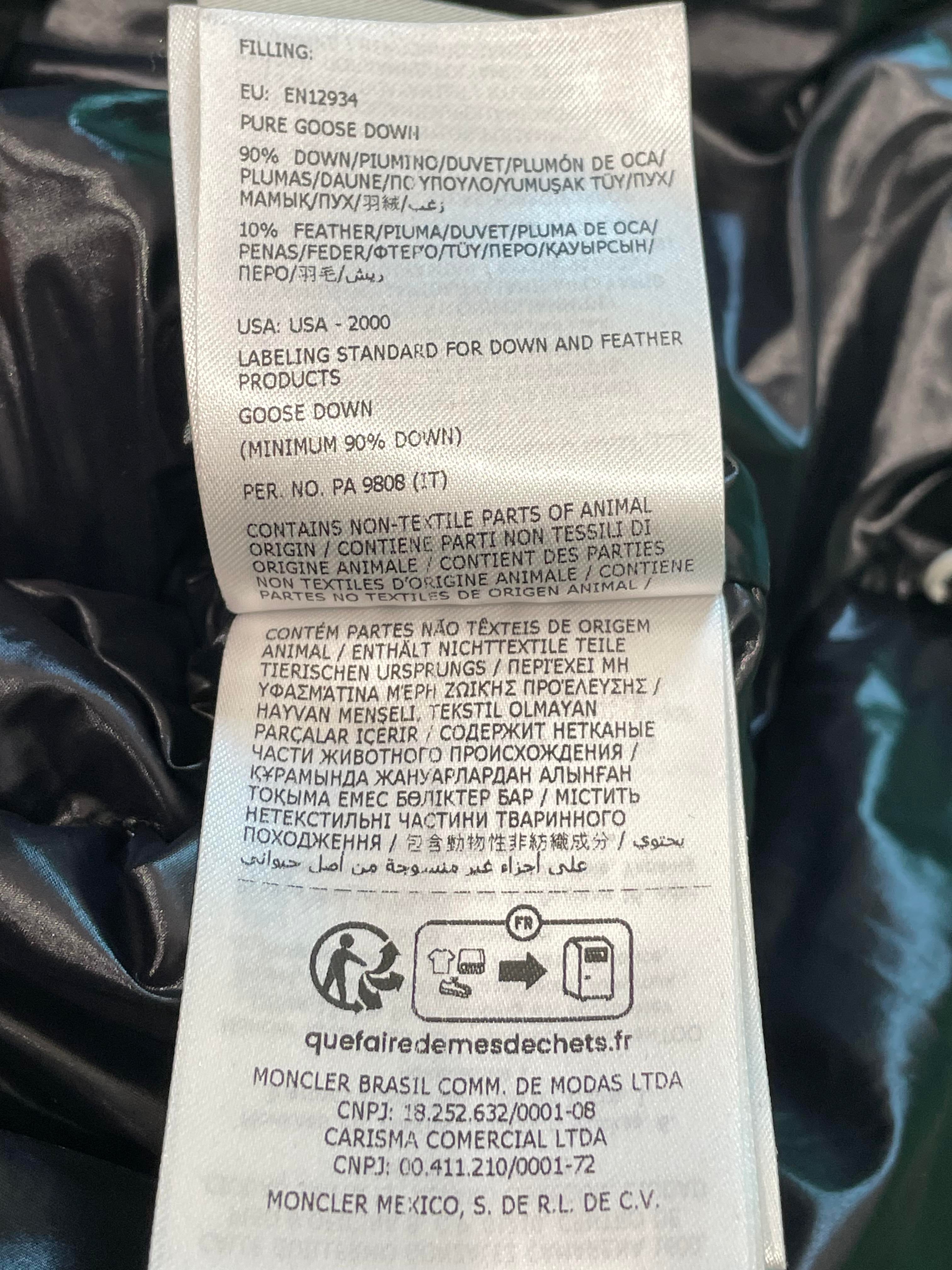 Moncler "Maya" Black Puffer Coat