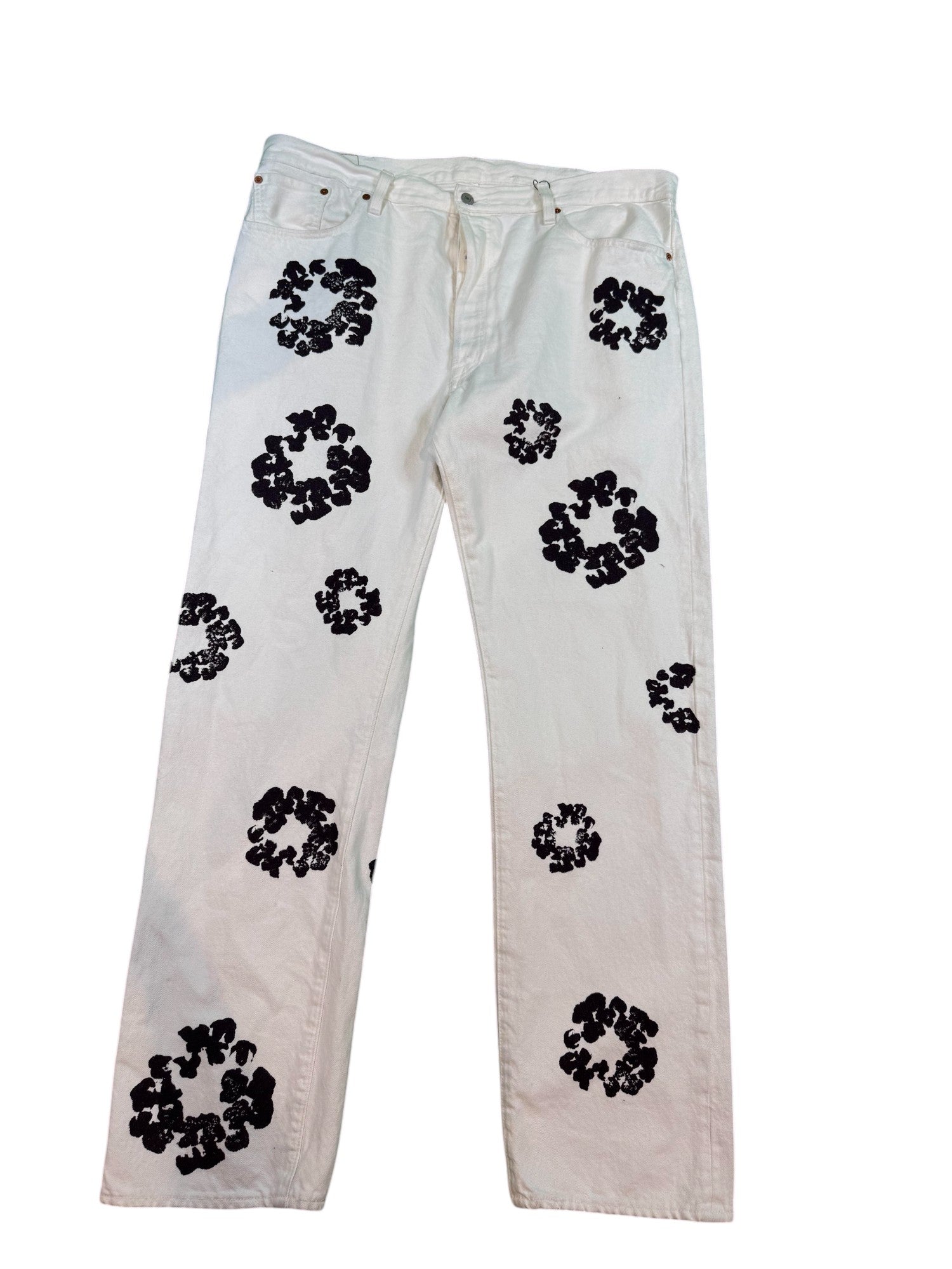 Levis x Denim Tears Floral White Jeans