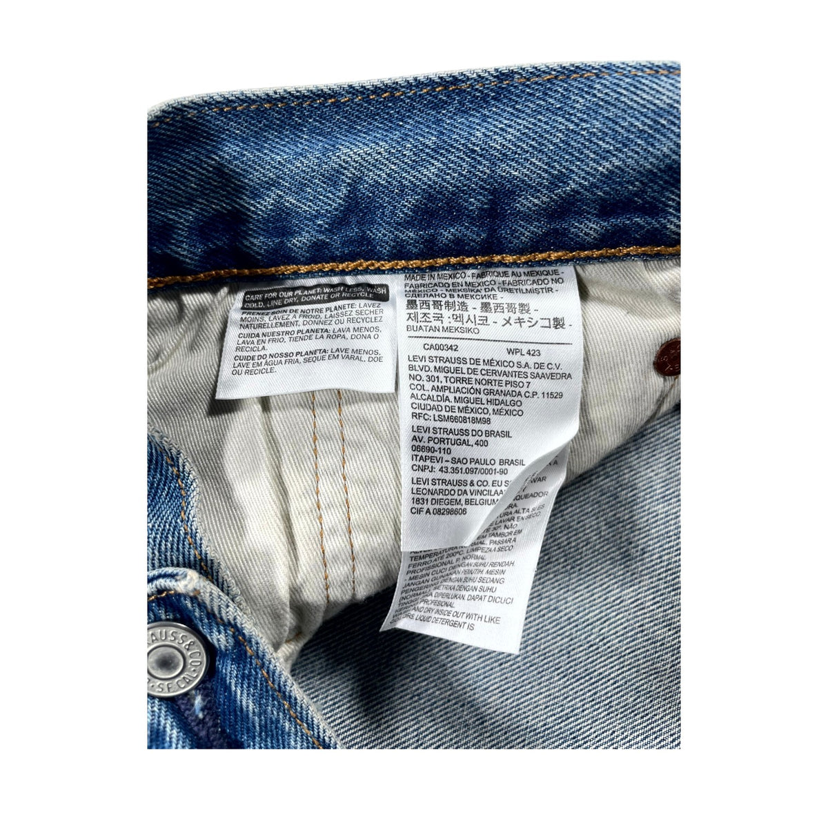 Denim Tears Cotton Wreath Light Wash Jeans