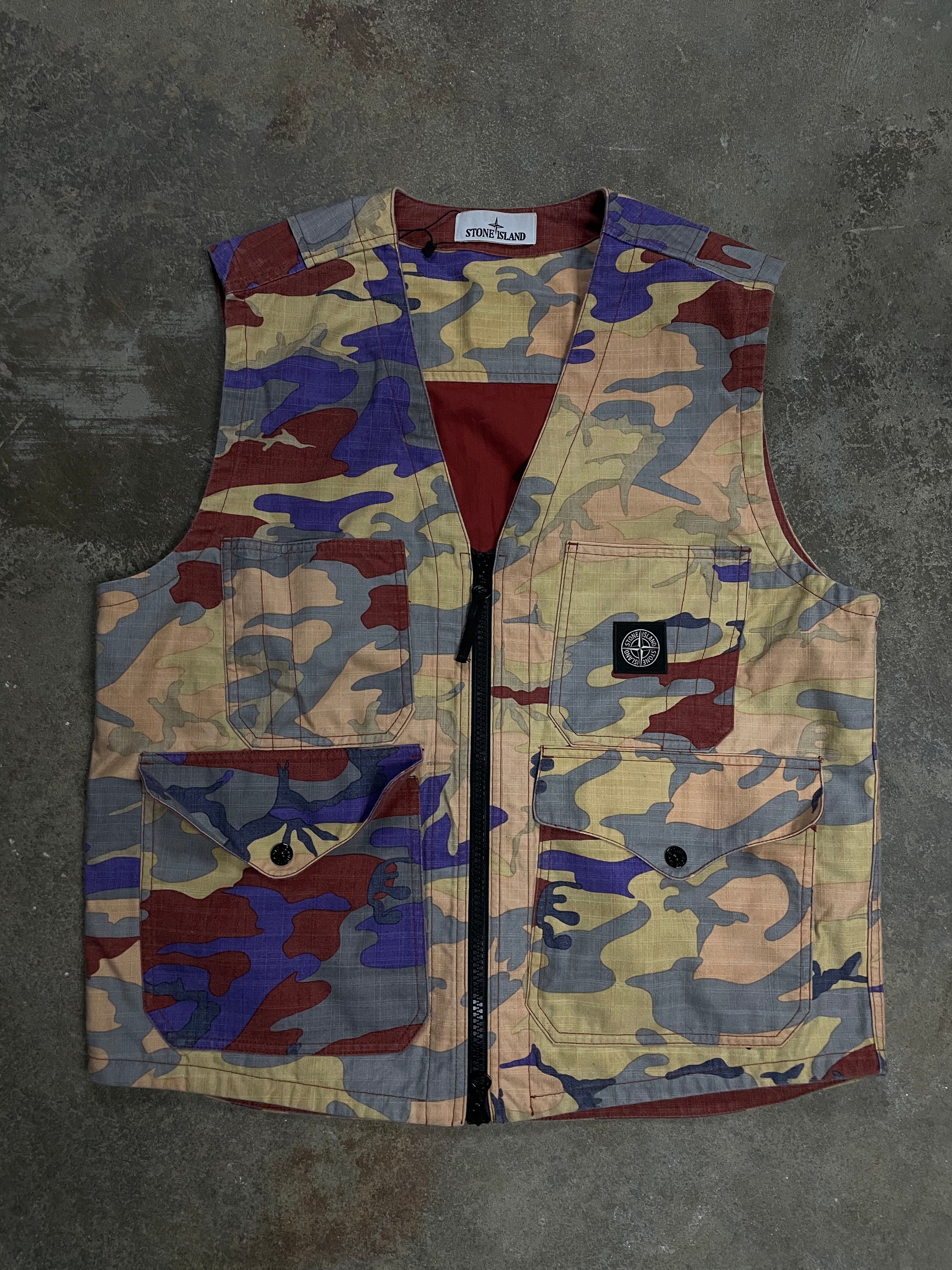 Stone Island Vest Muli Camo Used Medium N/A