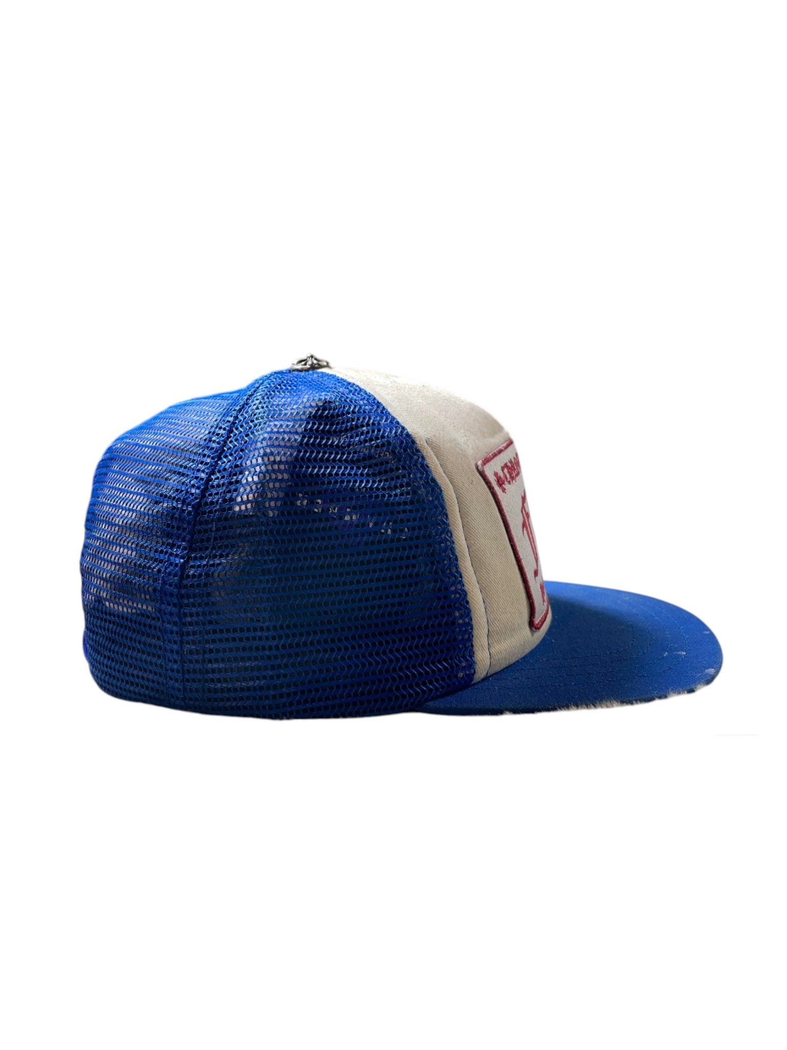 Chrome Hearts "F**k" White & Blue Trucker Hat
