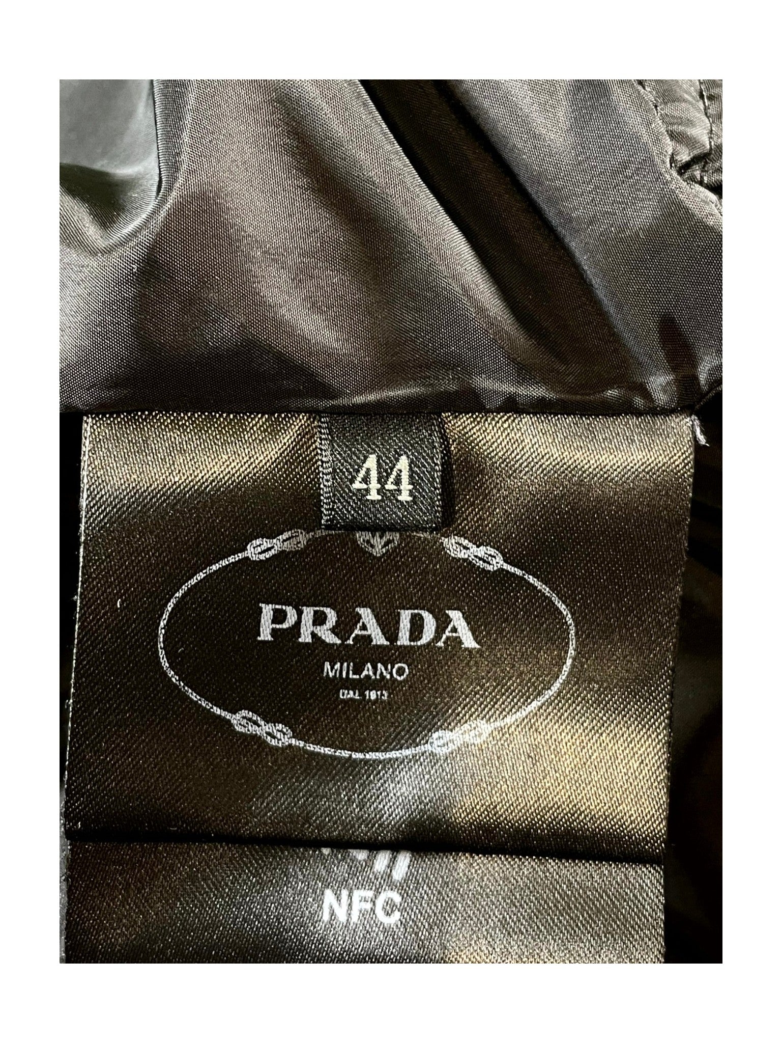 Prada "Plaque" (Women's) Black Puffer Jacket