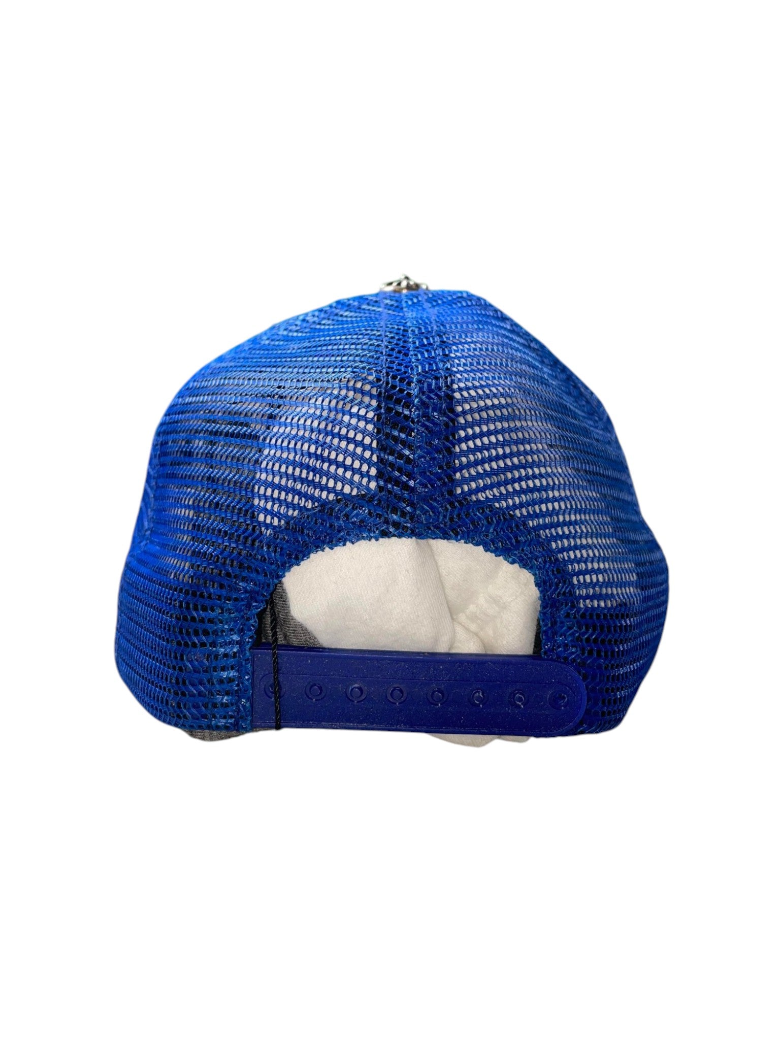 Chrome Hearts "F**k" White & Blue Trucker Hat