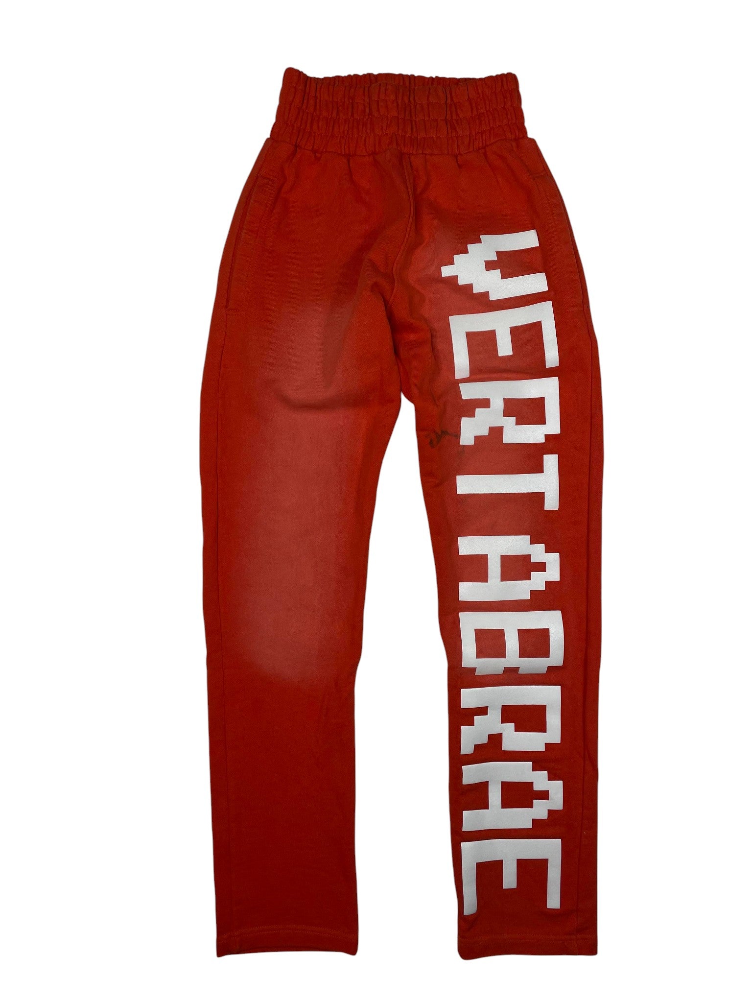 Vertabrae Logo Orange & White Sweatpants