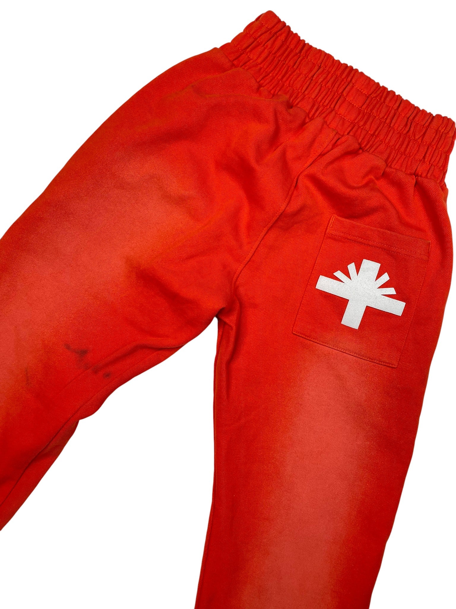 Vertabrae Logo Orange & White Sweatpants