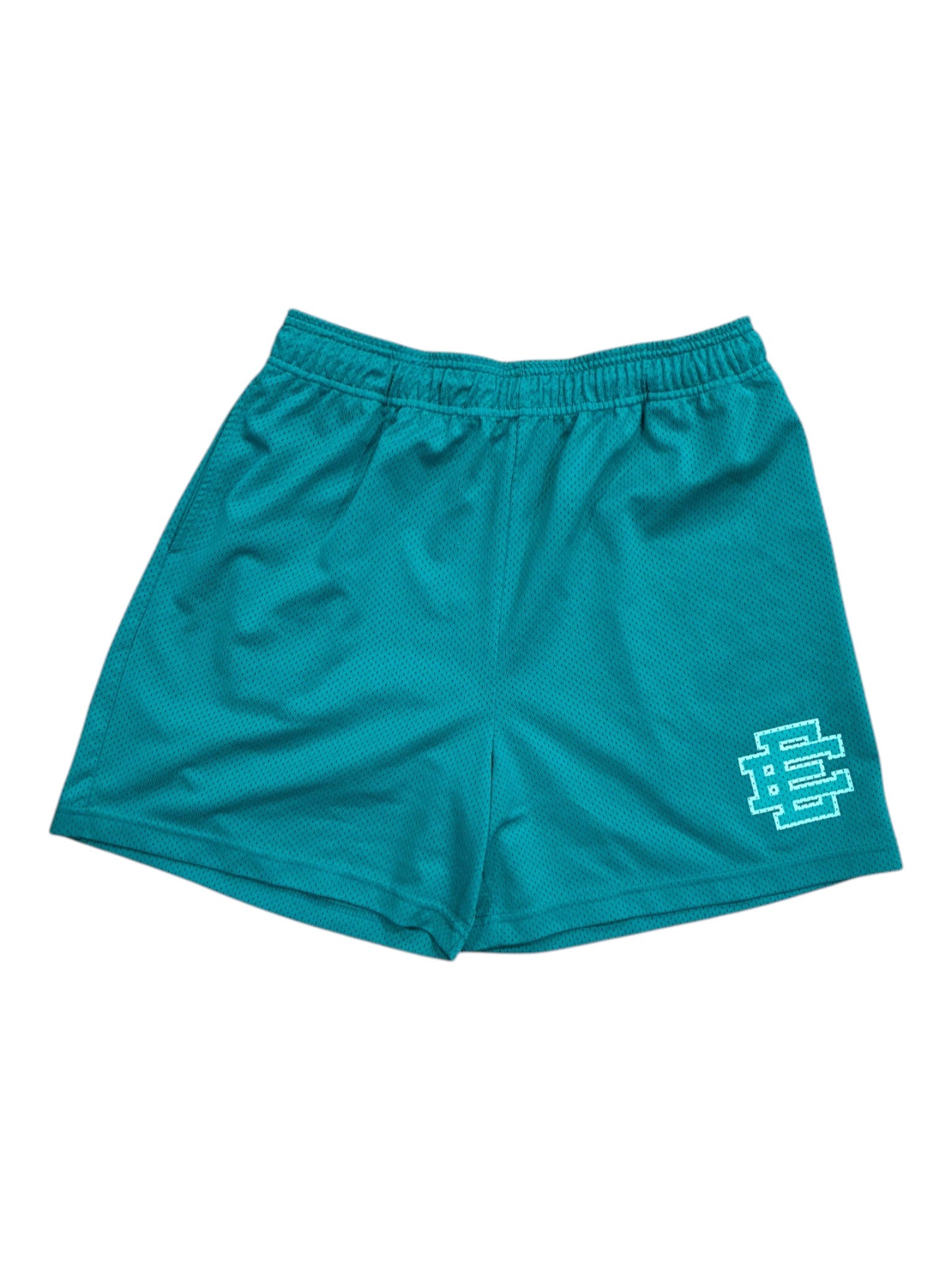 Eric Emanuel Teal on Teal Shorts