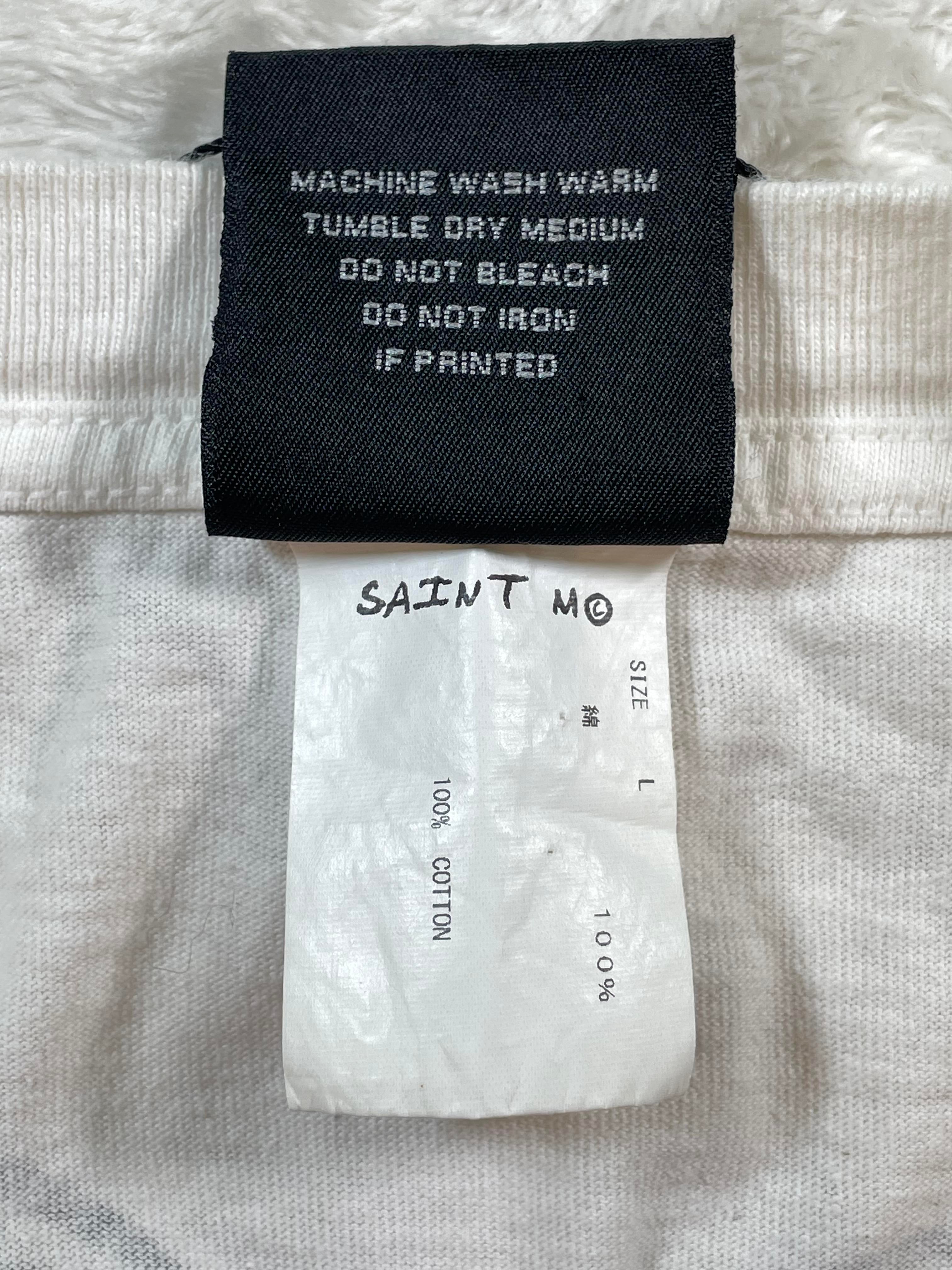 Saint Michael x Vlone Jesus RIP White & Red Long Sleeve