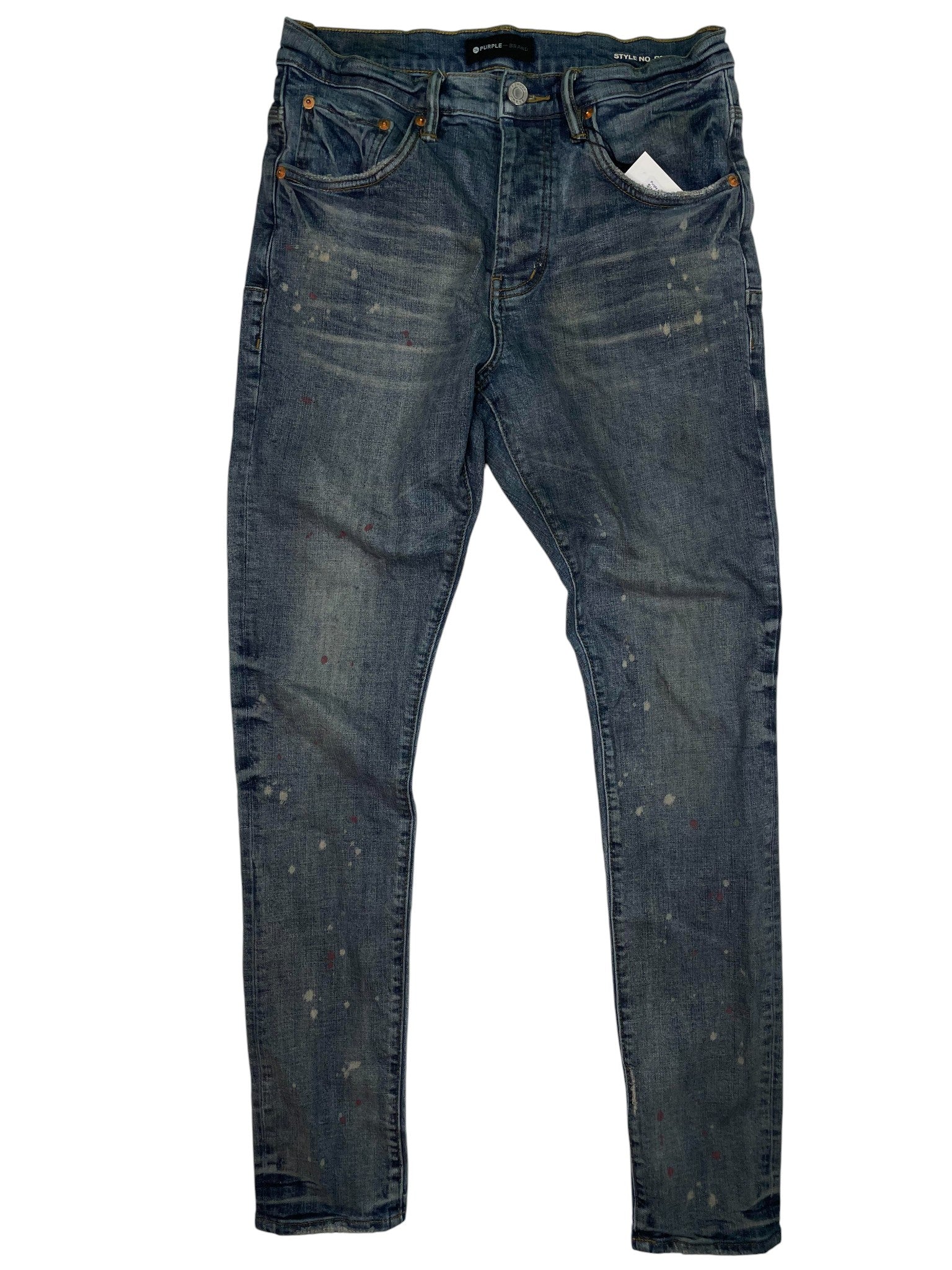 Purple Brand 'Splatter' Light Wash Jeans