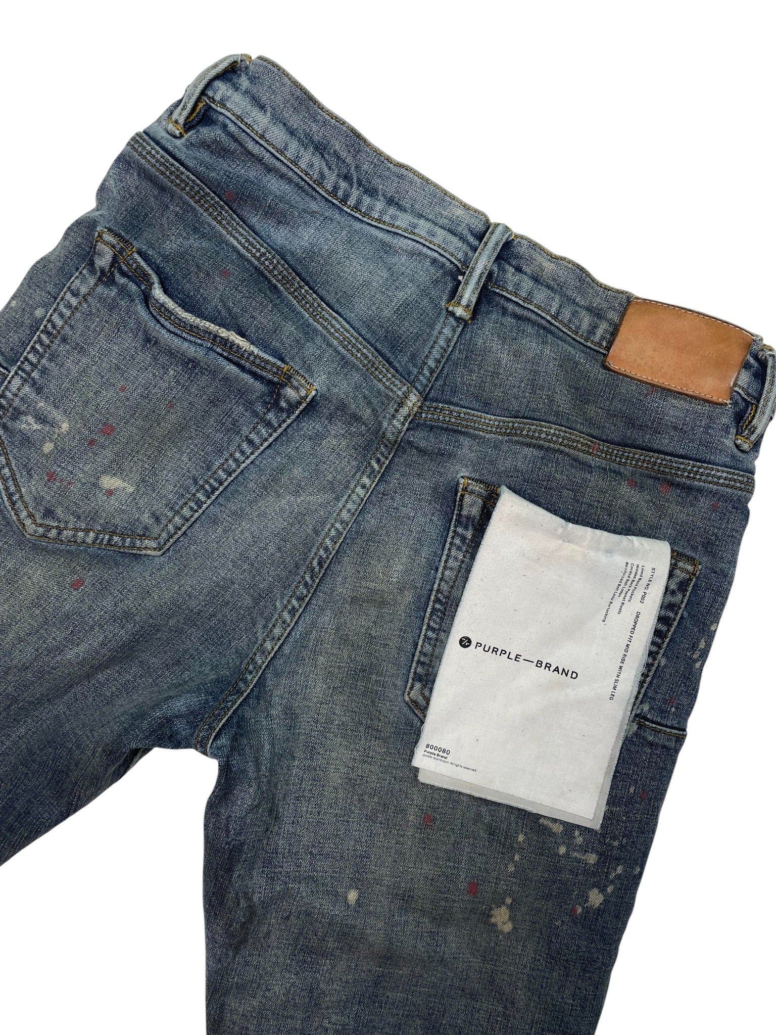 Purple Brand 'Splatter' Light Wash Jeans