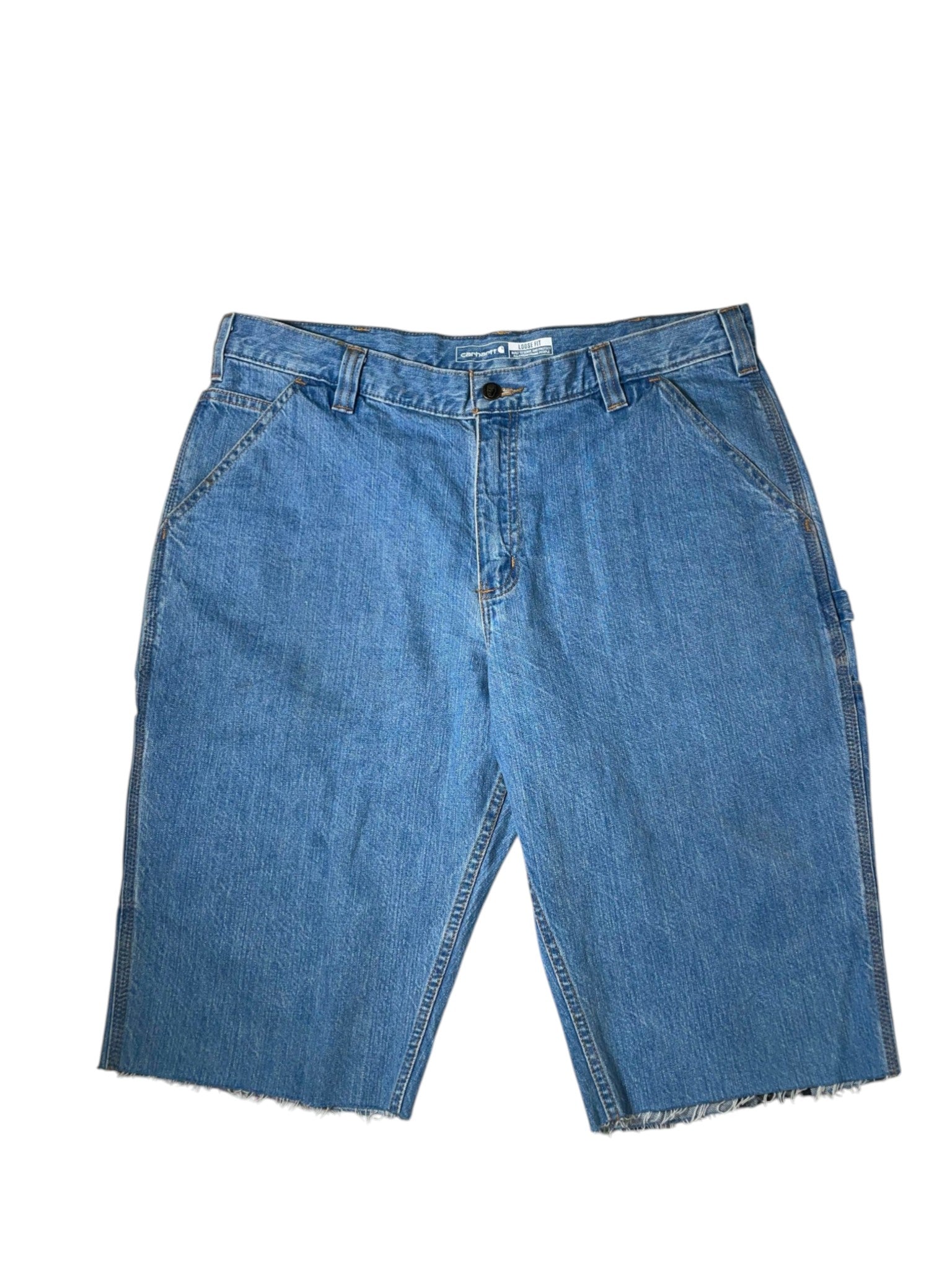 Warren Lotas Light Wash Pink Jean Shorts