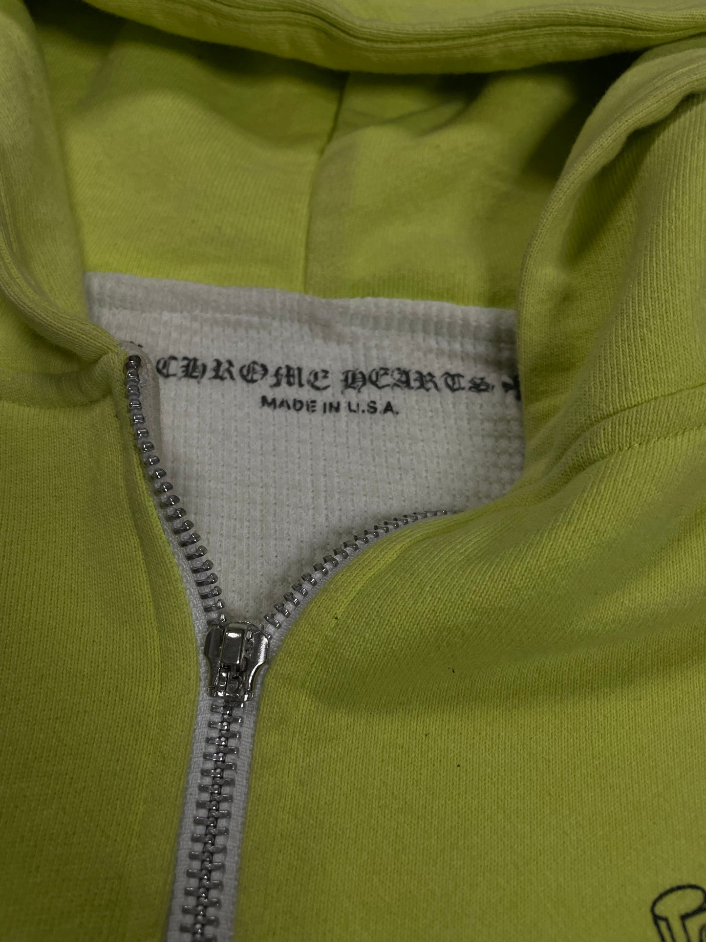 Chrome Hearts Matty Boy Link Thermal Zip Up (Missing Zip) Used Small