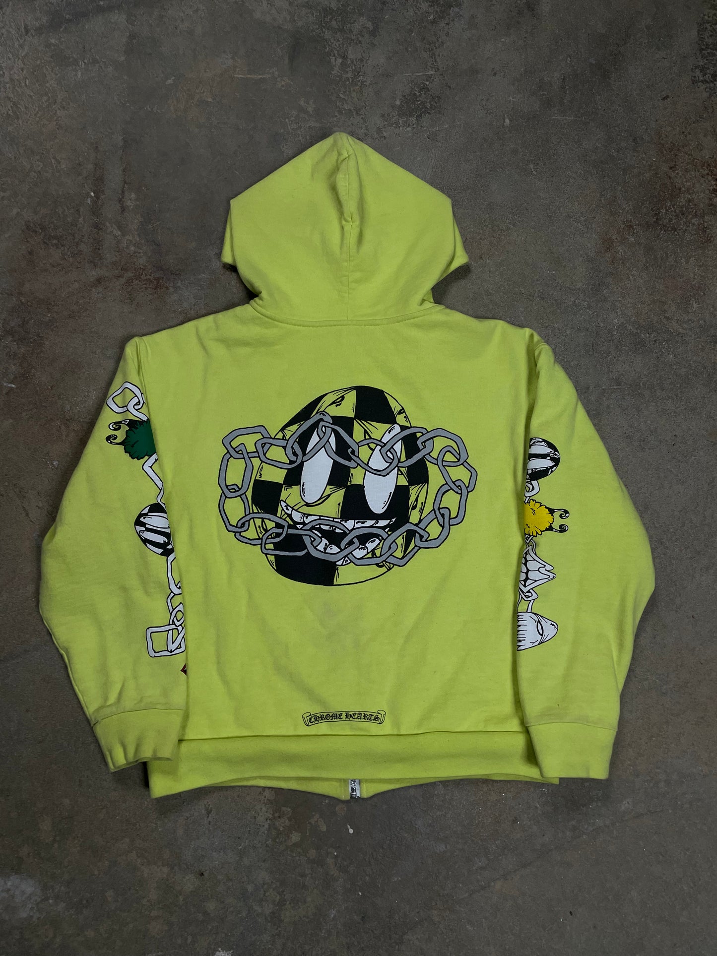 Chrome Hearts Matty Boy Link Thermal Zip Up (Missing Zip) Used Small