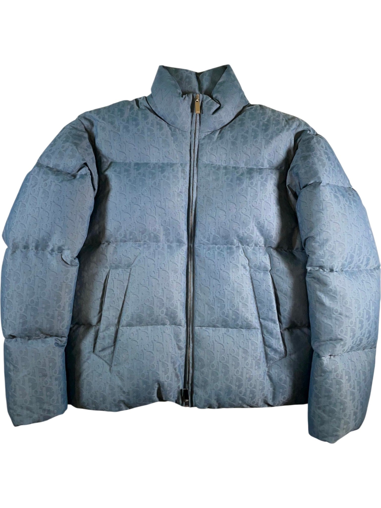Dior Oblique Powder Blue Puffer Jacket