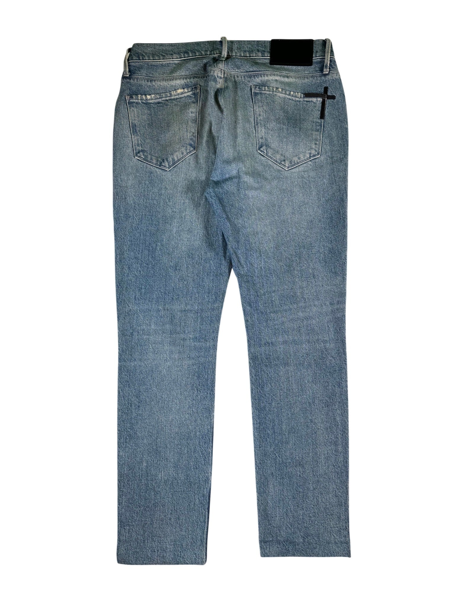 RTA Embroidered Logo Light Wash Jeans