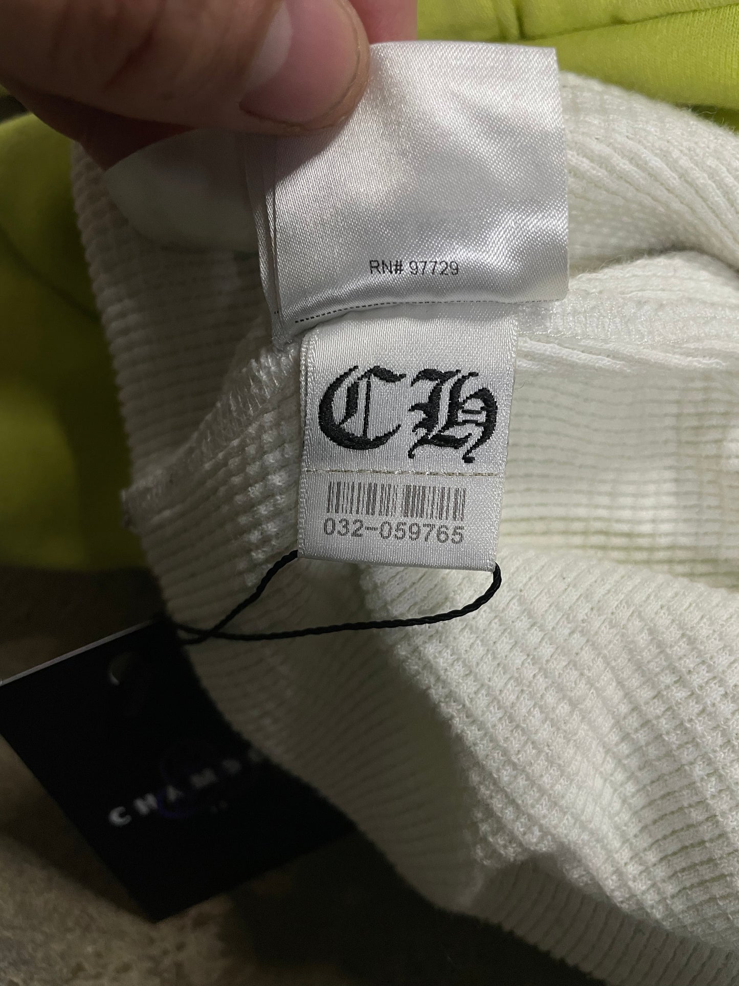 Chrome Hearts Matty Boy Link Thermal Zip Up (Missing Zip) Used Small