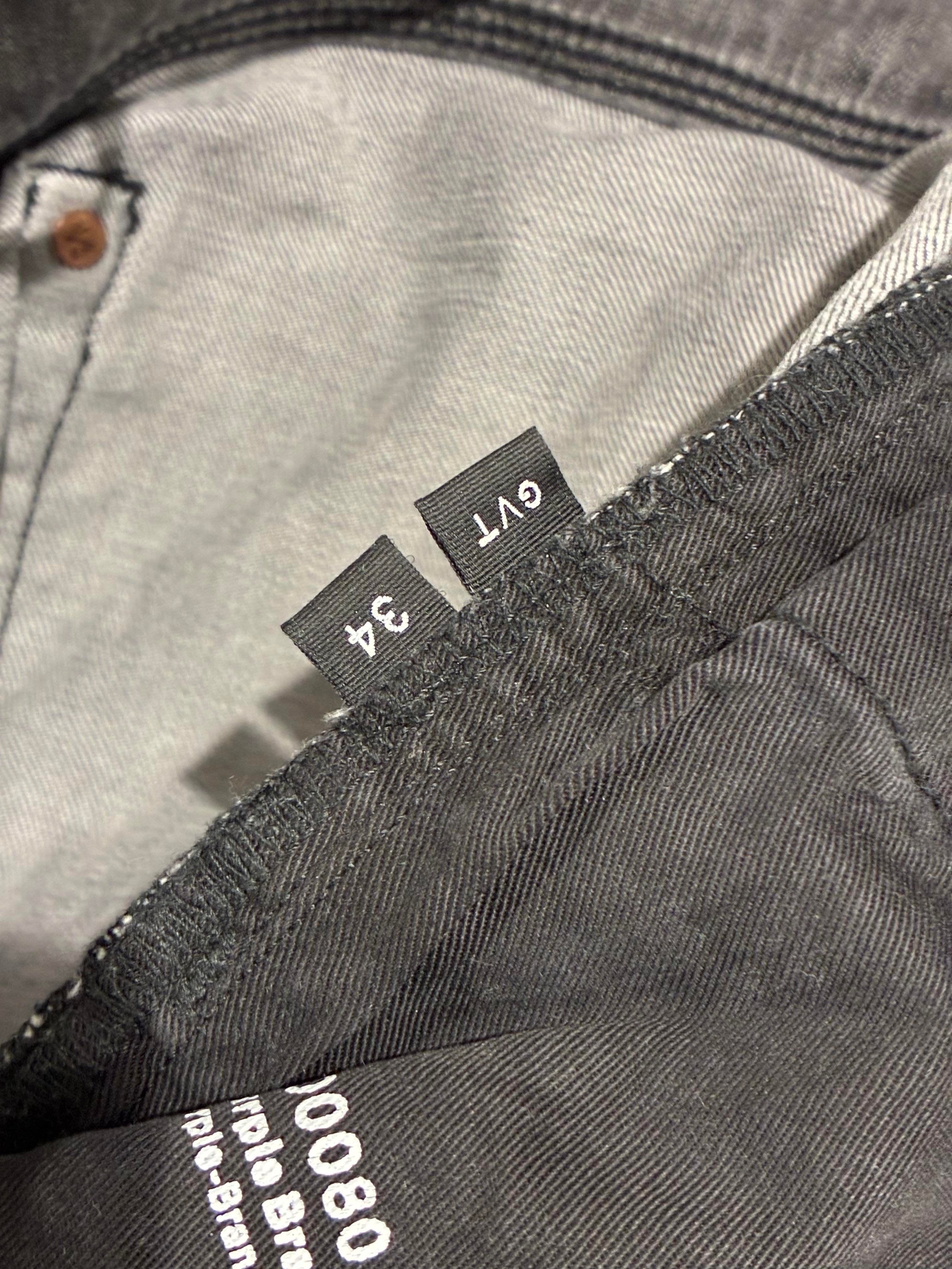 Purple 'Wax Glitter' Grey Jeans