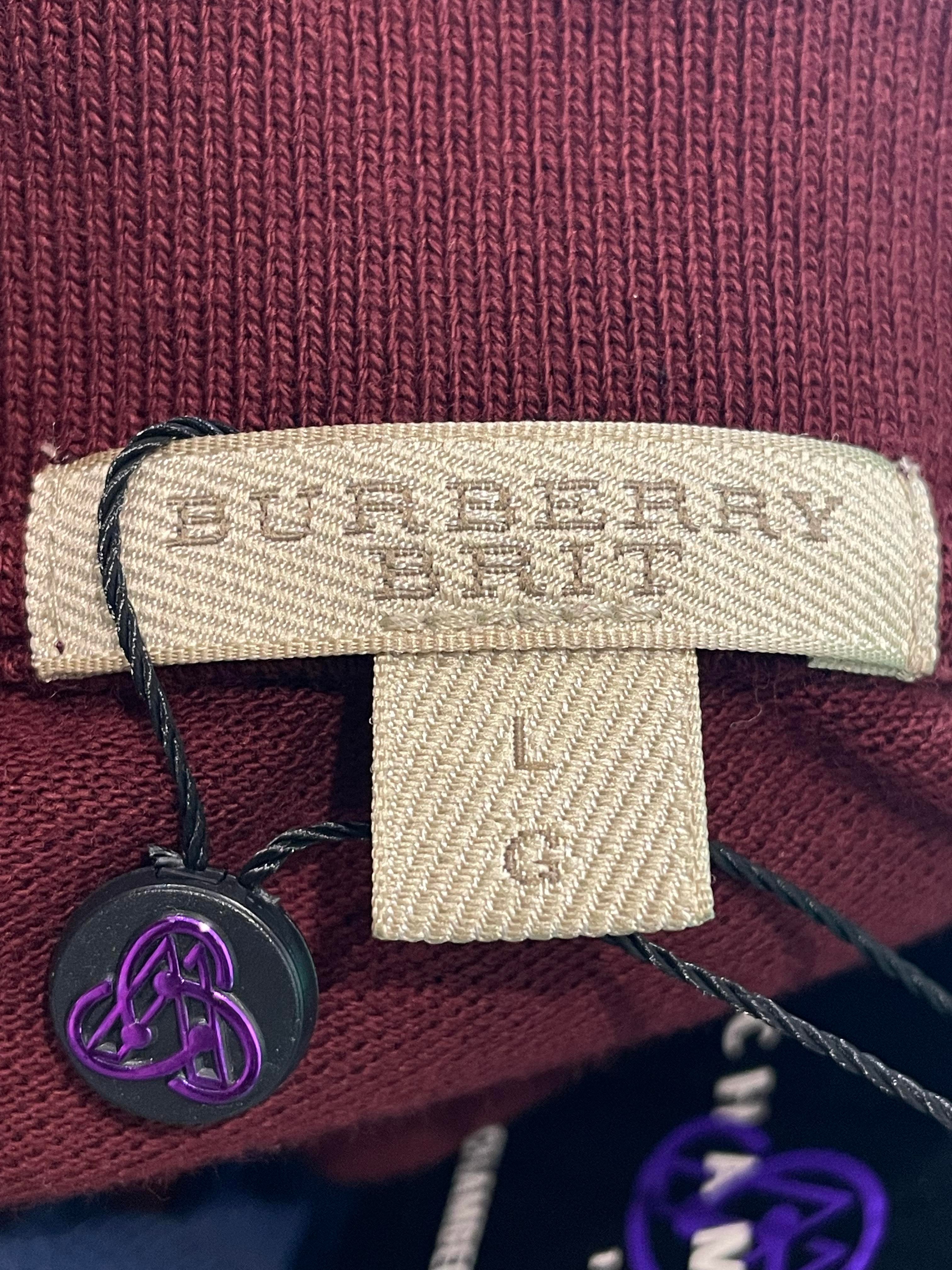Burberry Burgundy Polo