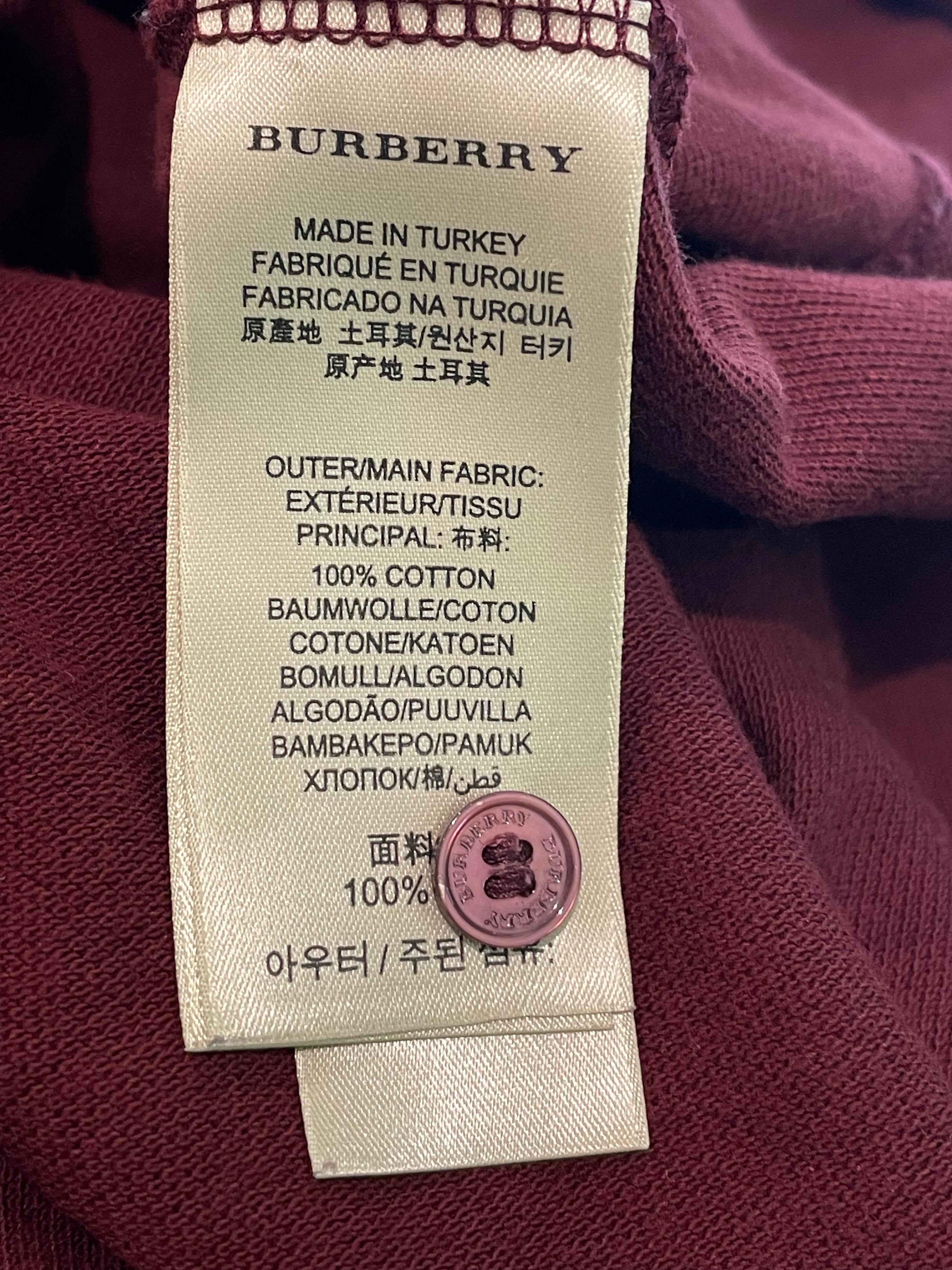 Burberry Burgundy Polo