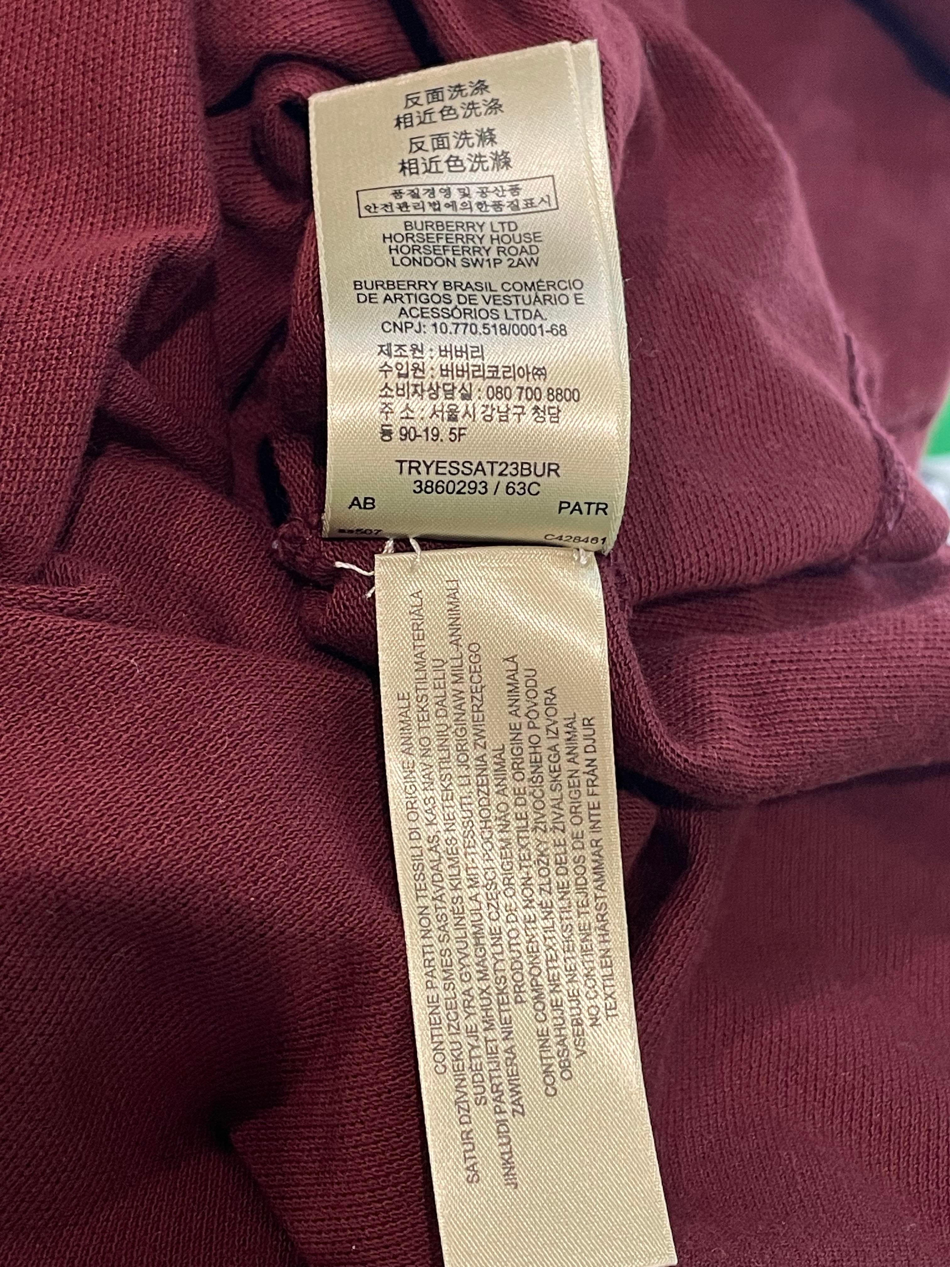 Burberry Burgundy Polo