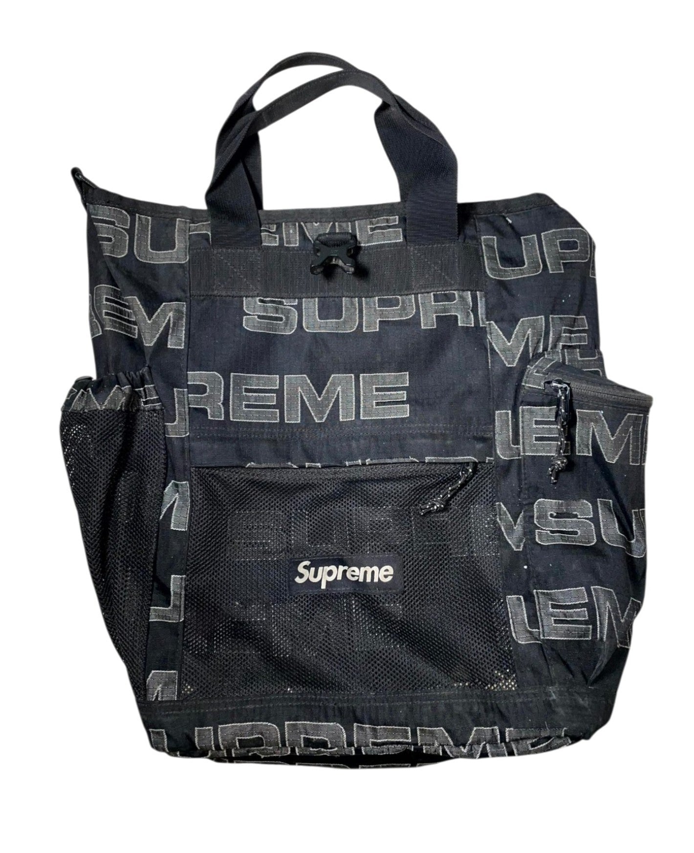 Supreme Clasp Black Backpack