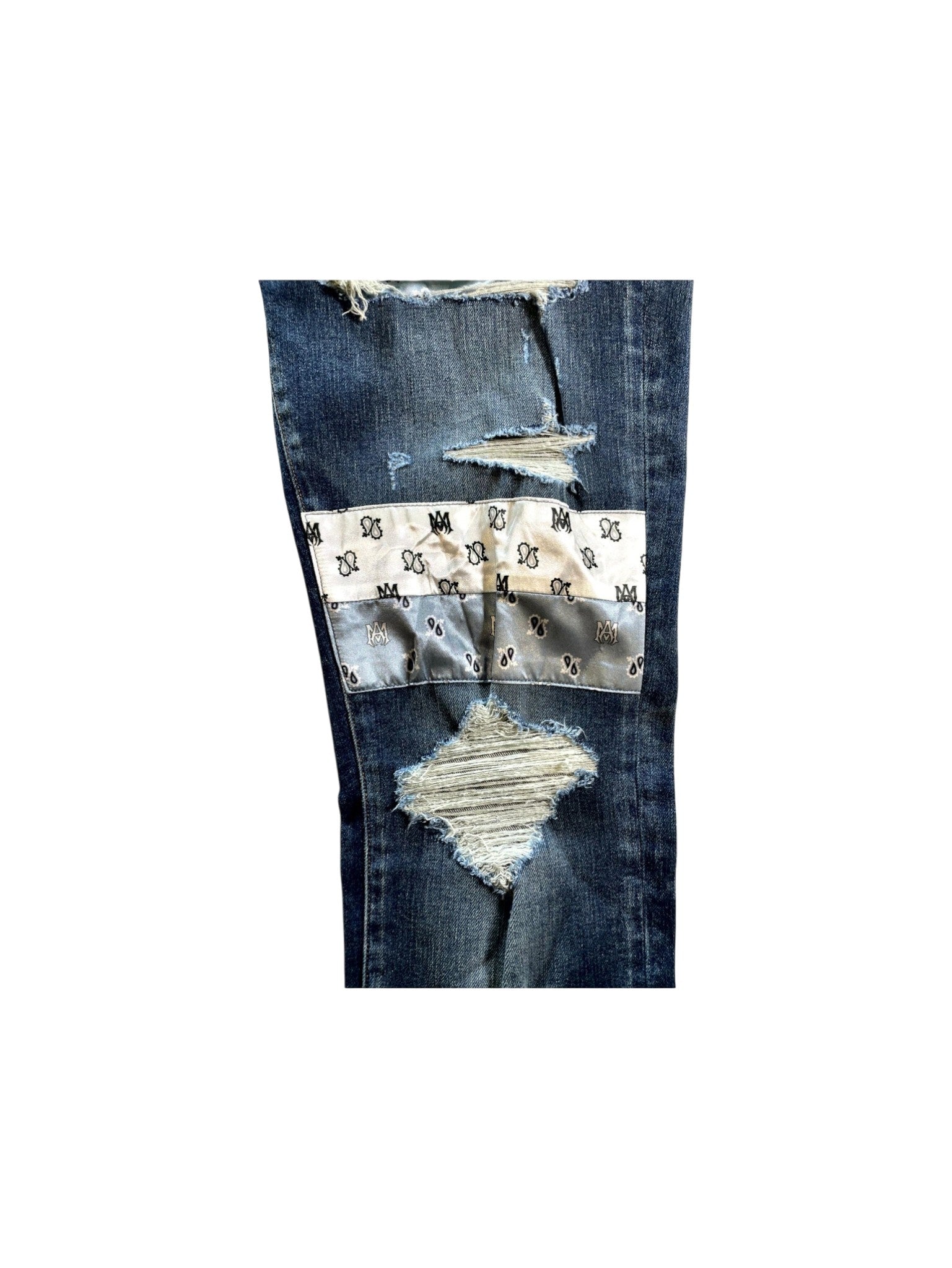 Amiri "Paisley MA" Navy Wash Jeans