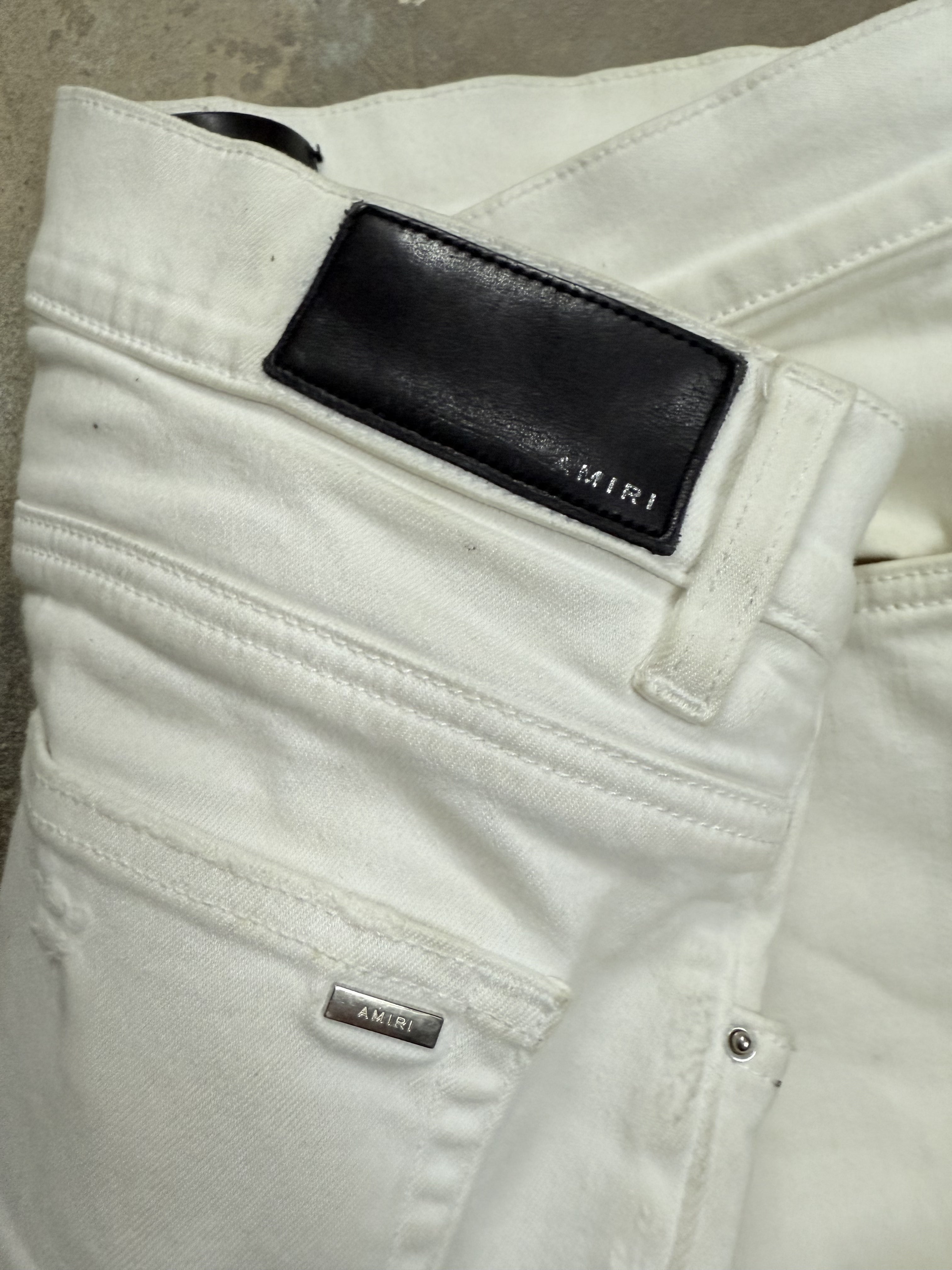 Amiri Thrasher White Paisley Jeans