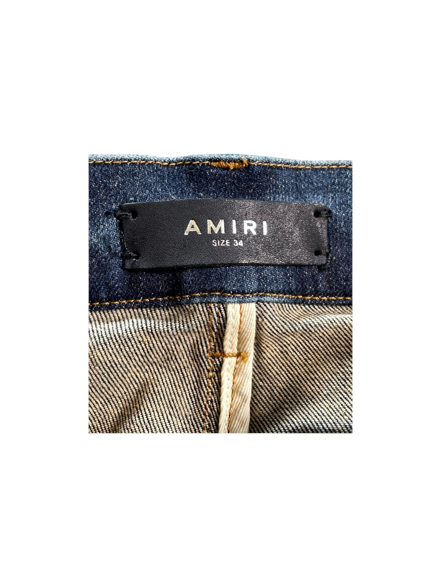 Amiri "Paisley MA" Navy Wash Jeans