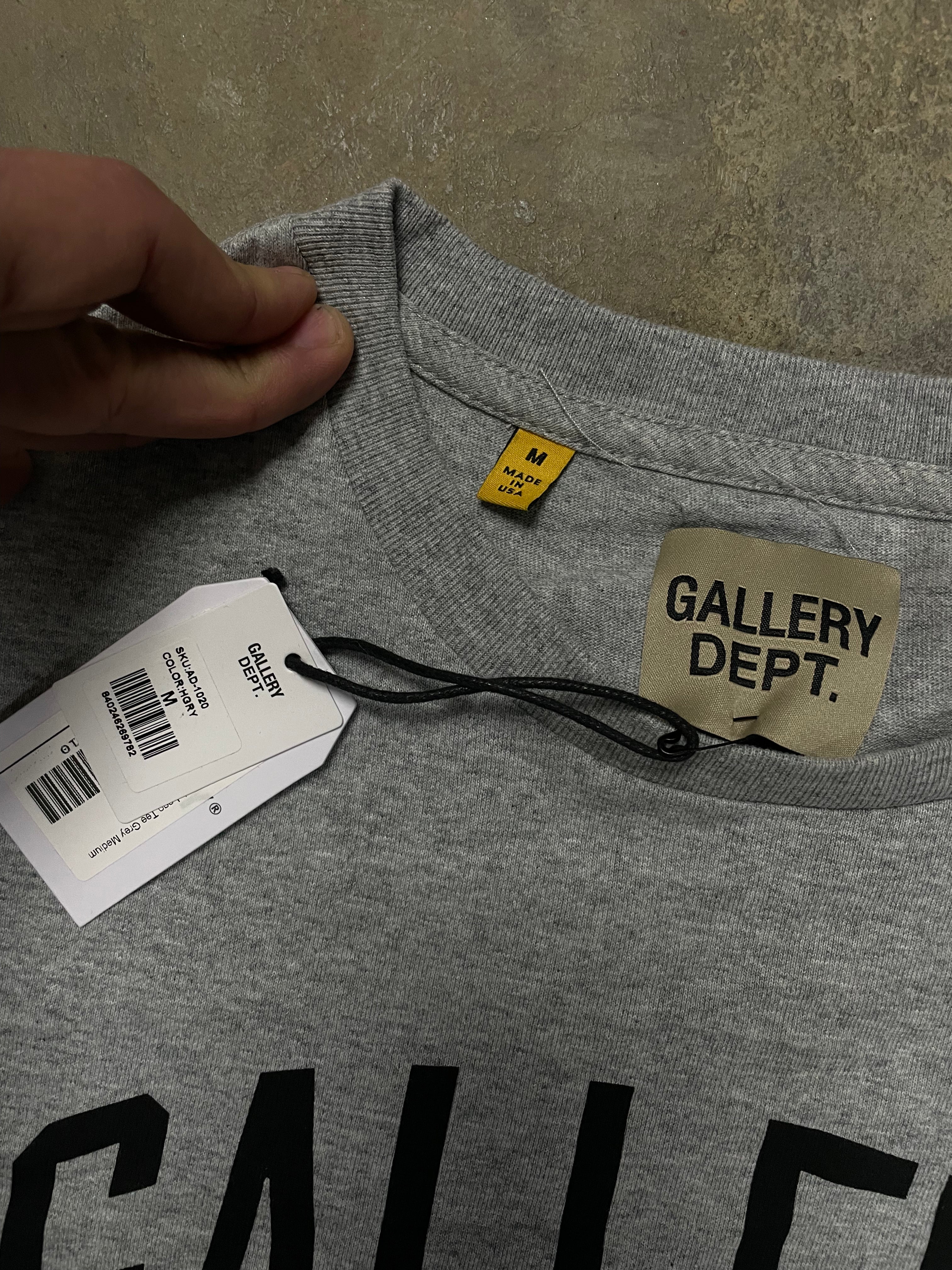 Gallery Dept Tee Arch Logo Tee Grey New Medium With Tags
