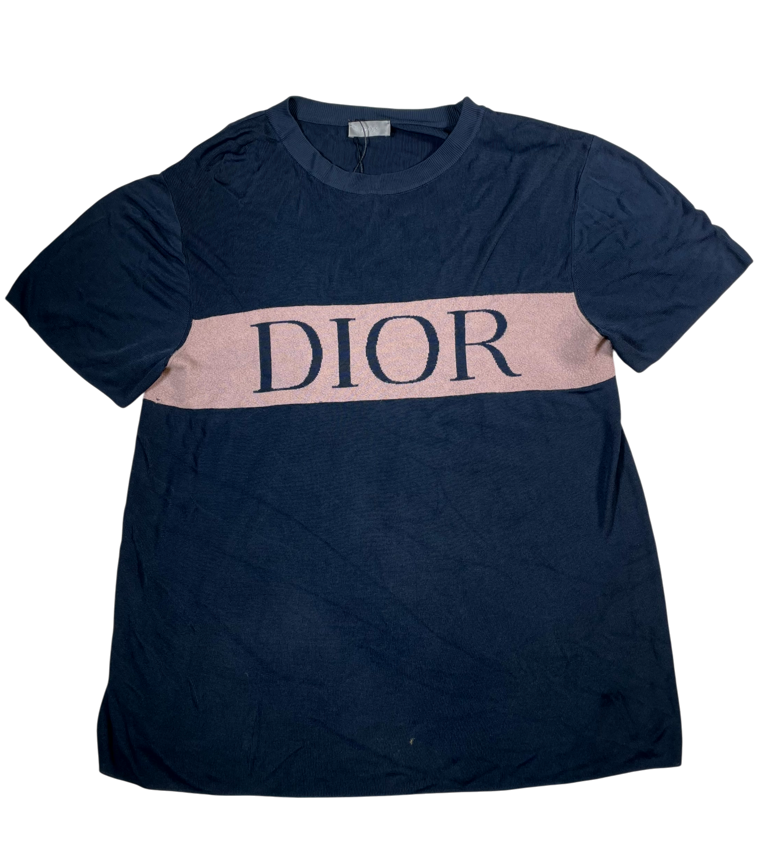 Dior Viscose Navy & Pink Tee