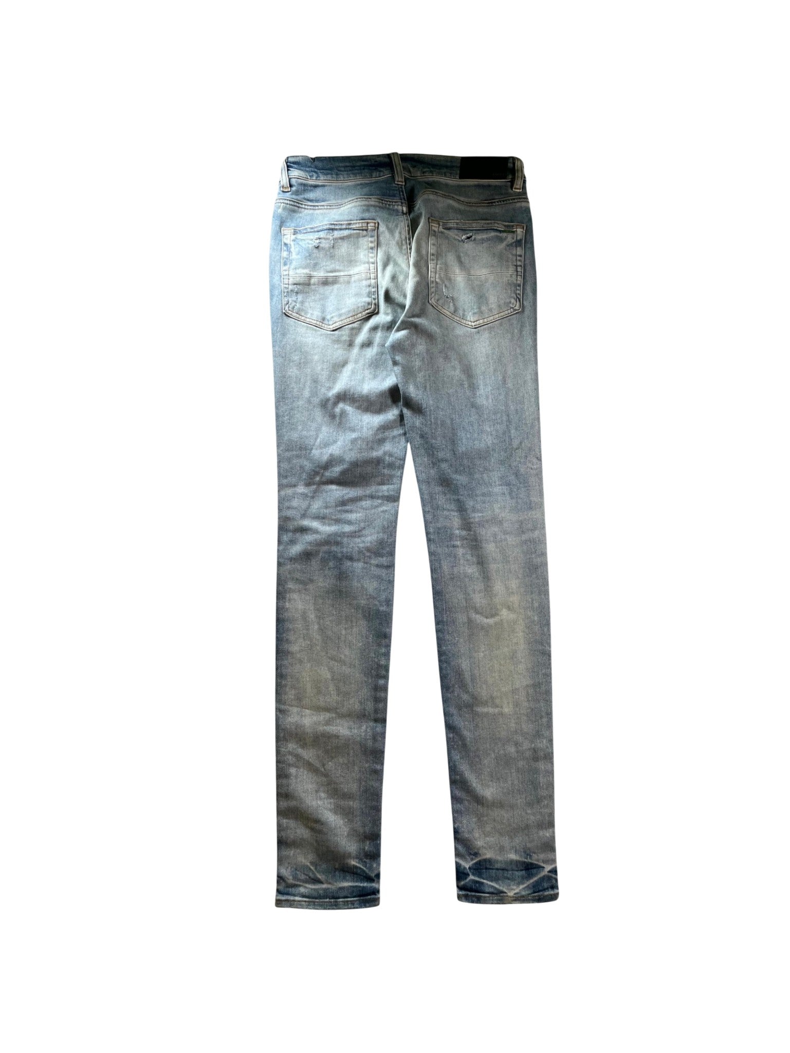 Amiri Tie Dye Patchwork Light Wash & Multicolor Jeans
