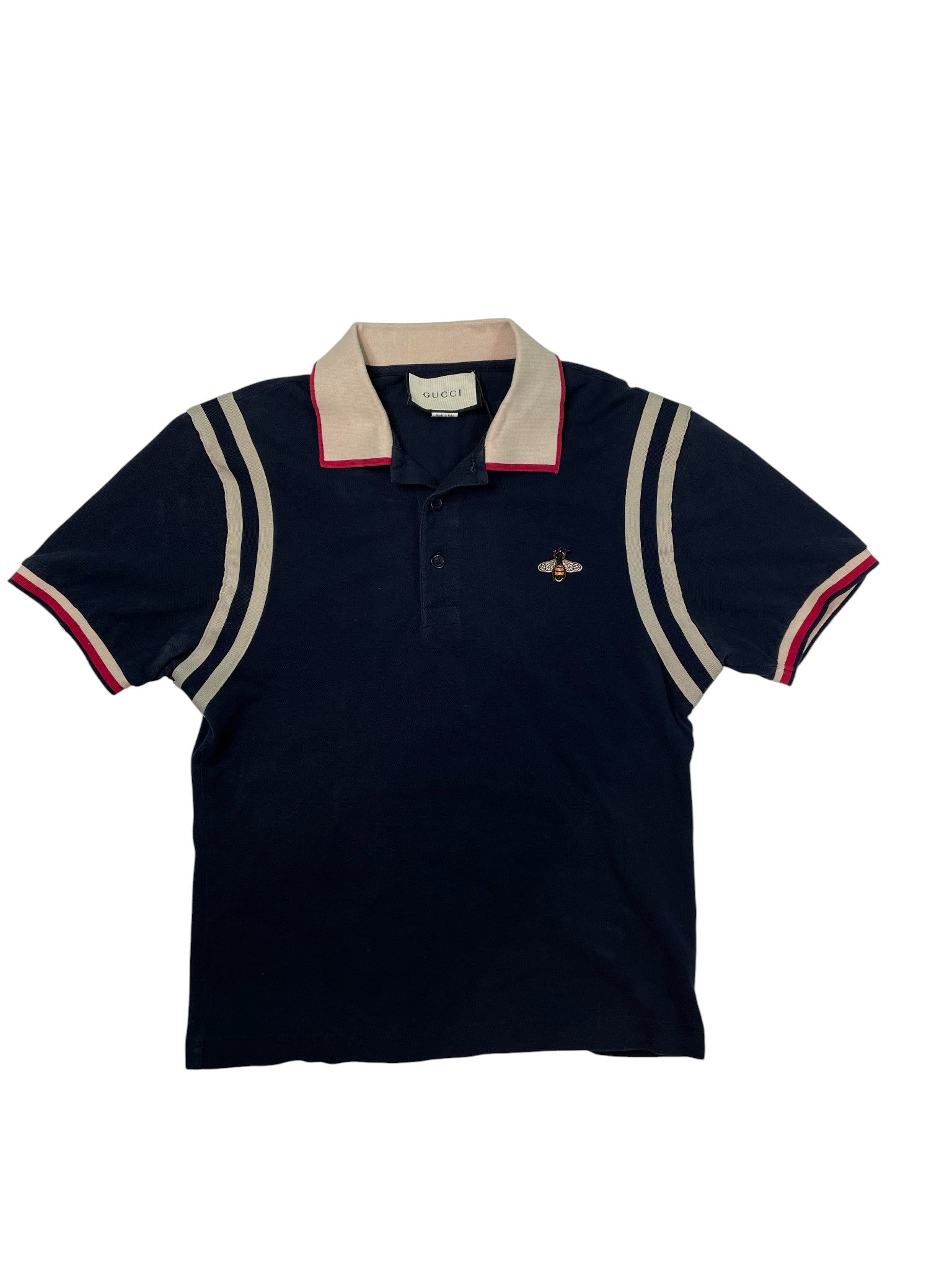 Gucci 'Bee' Navy Polo