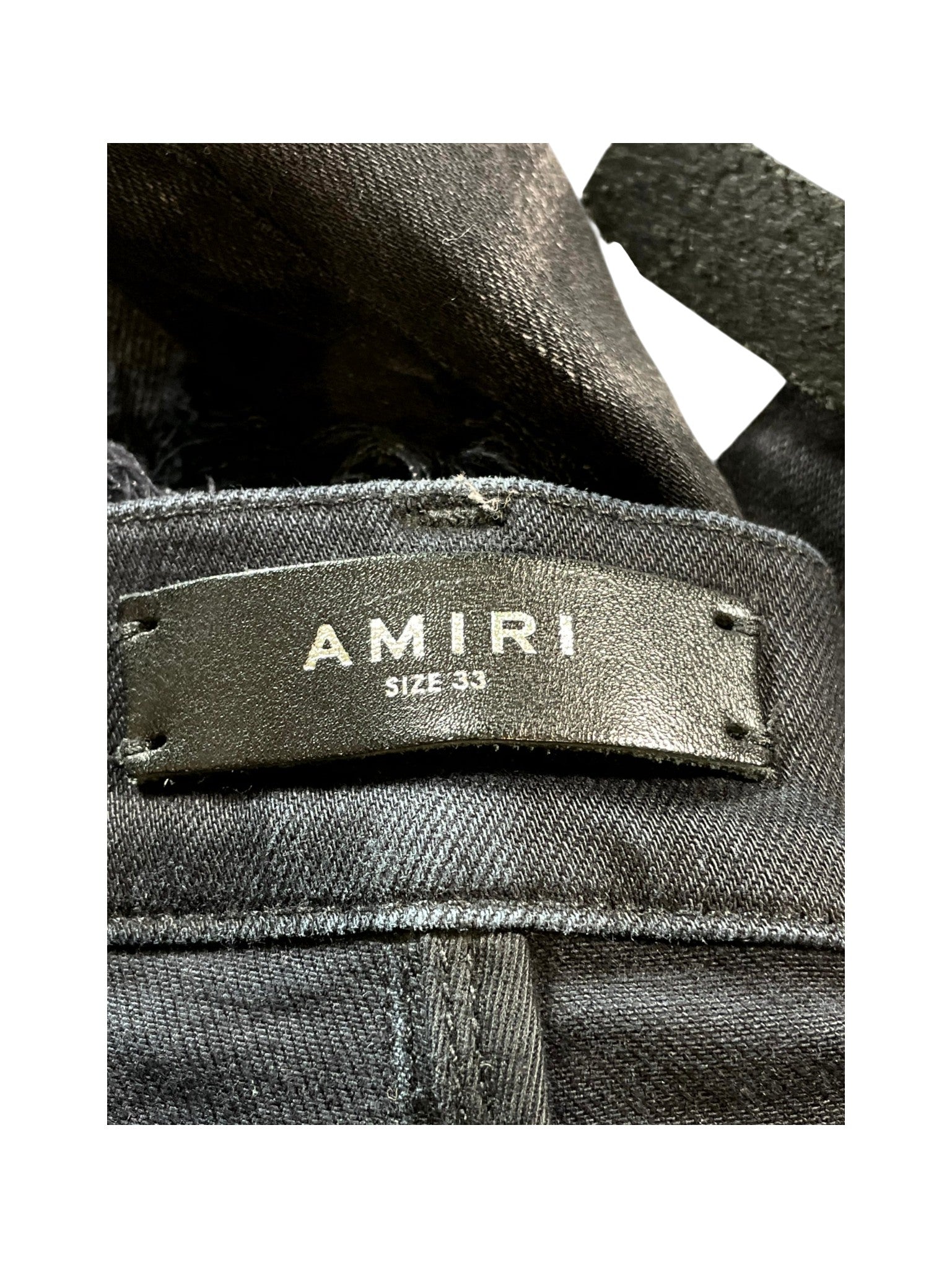 Amiri Paint Drip Black Jeans