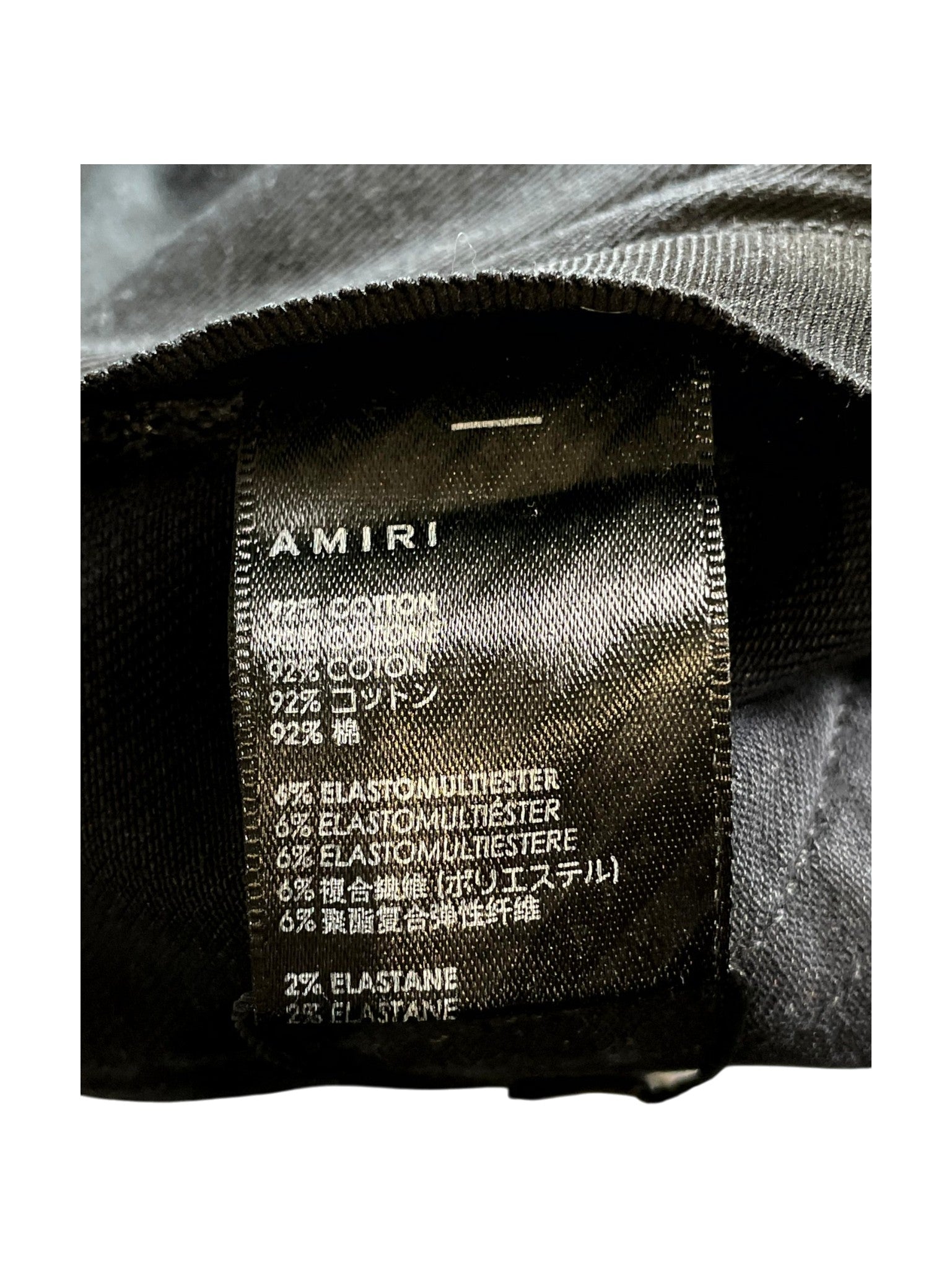 Amiri Paint Drip Black Jeans