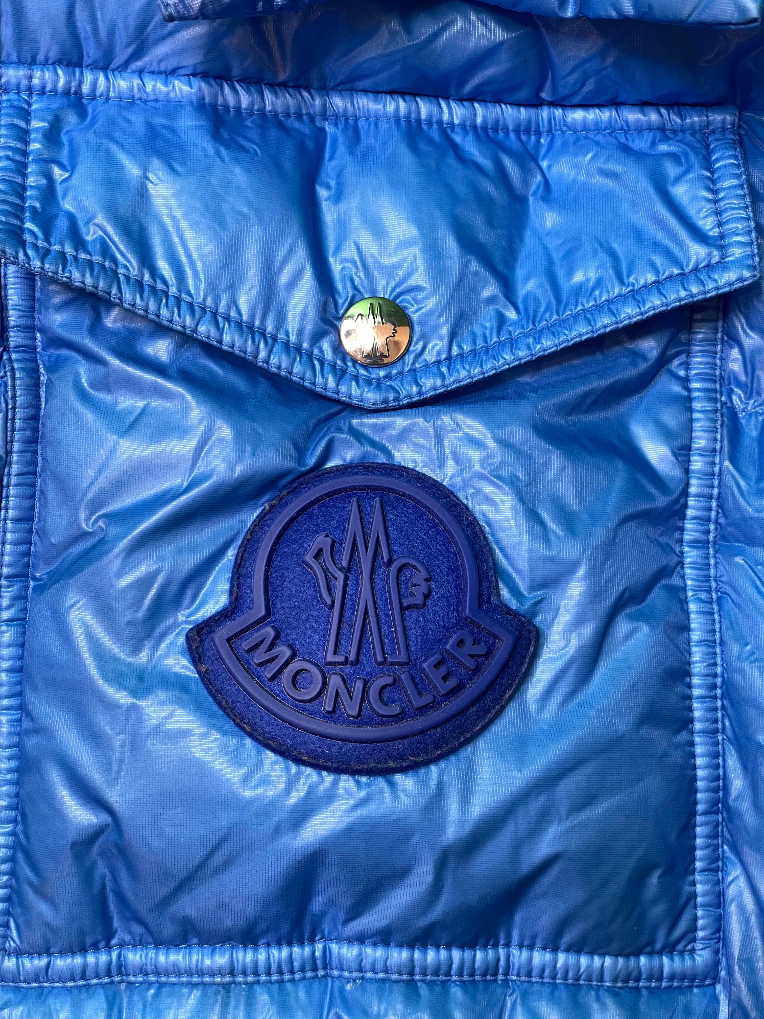 Moncler "Lamentin" Royal Blue Puffer Coat
