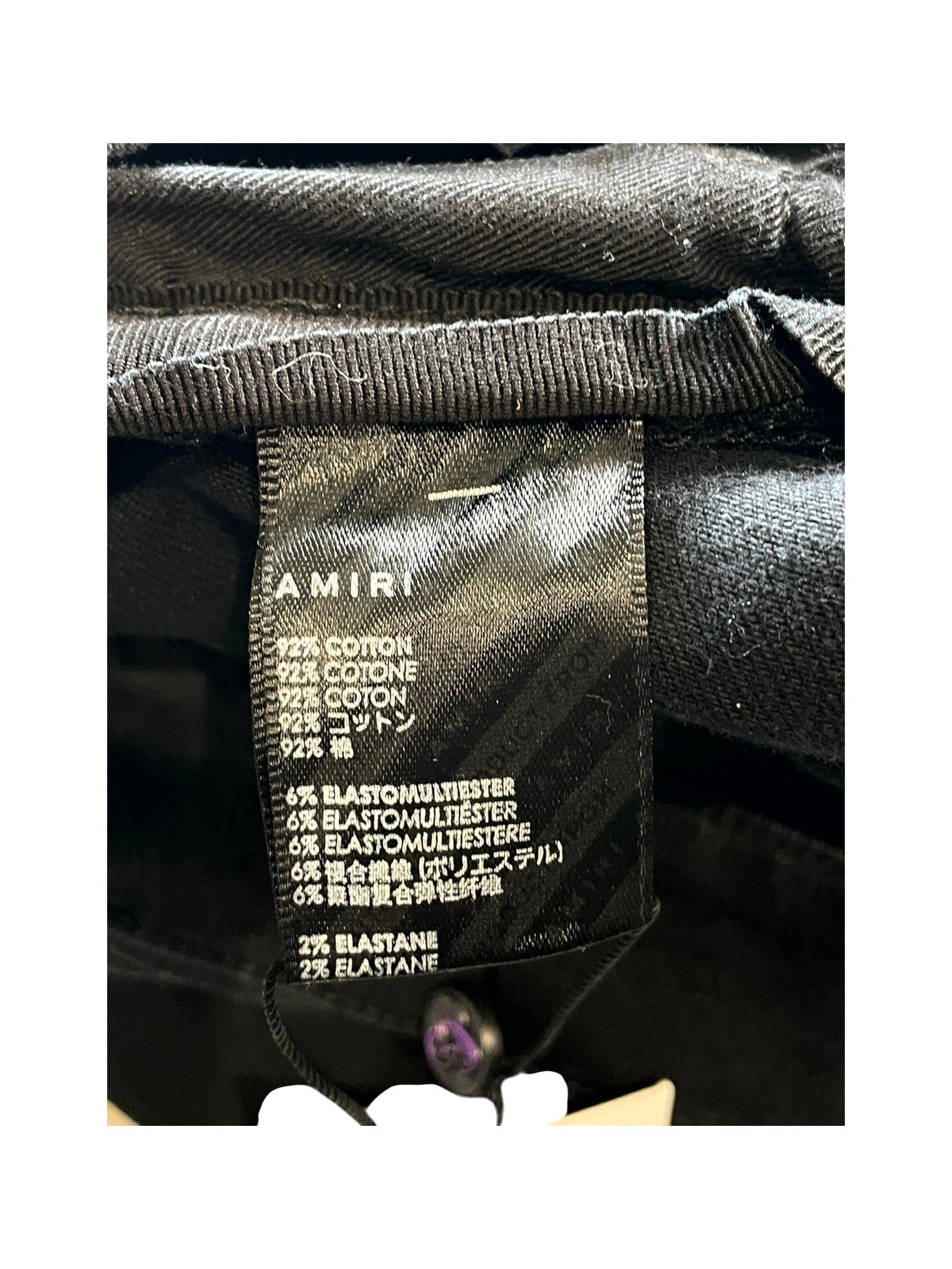 Amiri "Hibiscus" Black Jeans