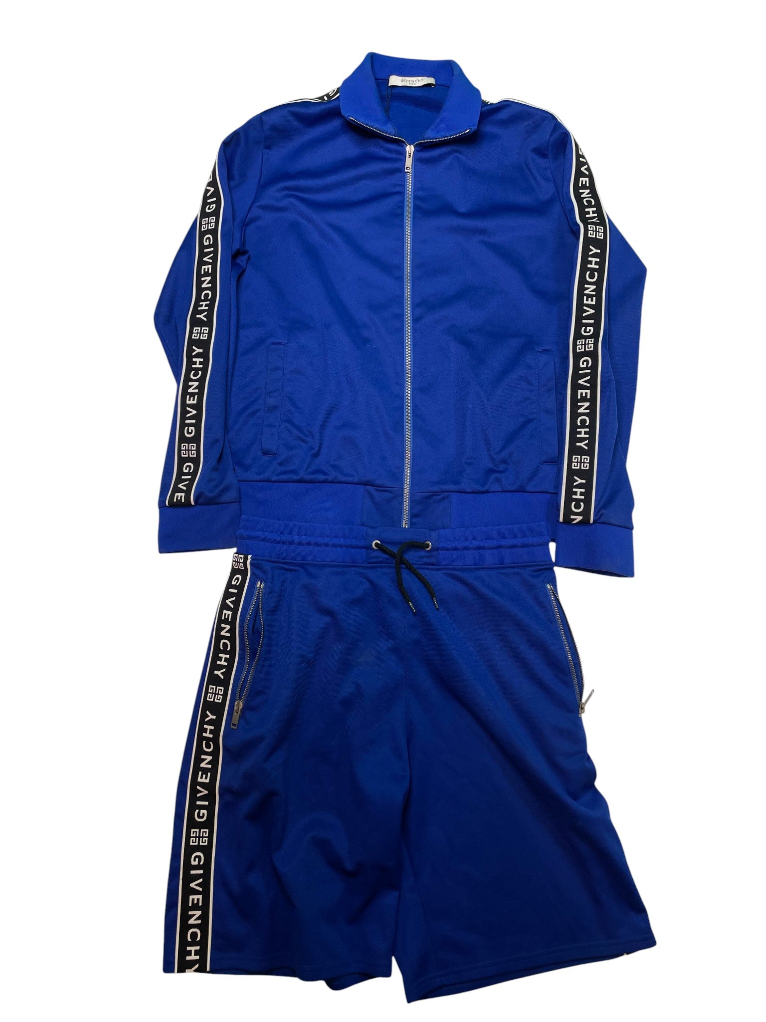 Givenchy Blue & Black Stripe Sweatsuit