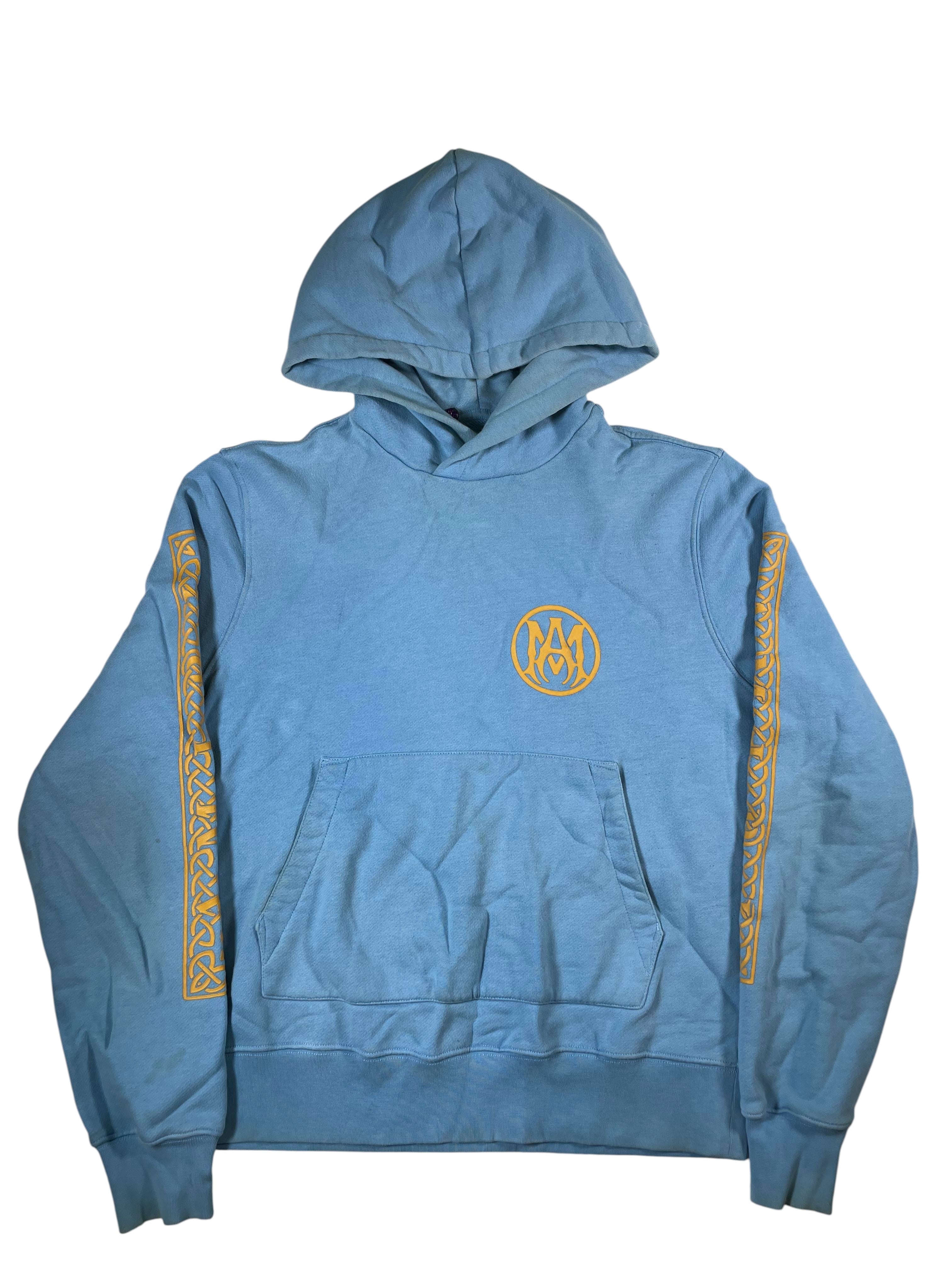 Amiri MA Ouija Board Blue & Yellow Hoodie