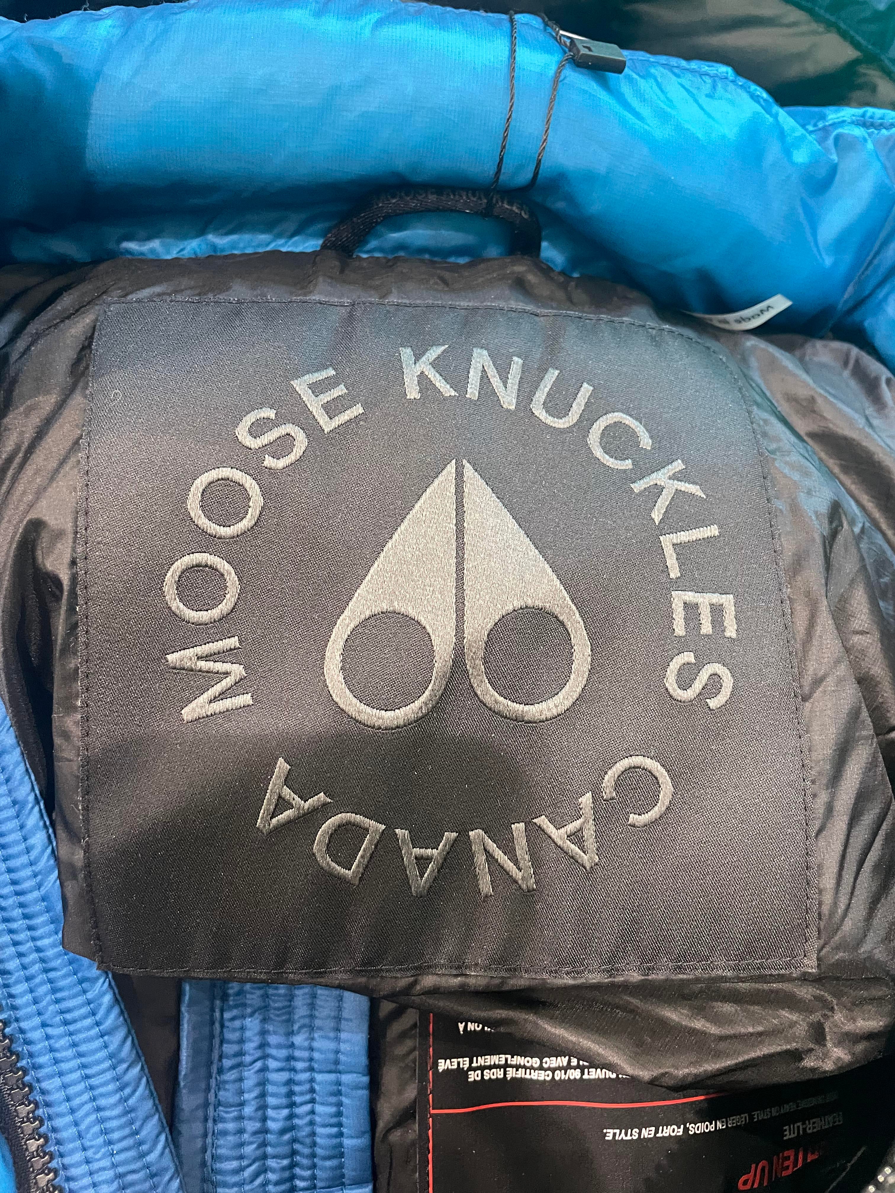 Moose Knuckles Blue Puffer Vest