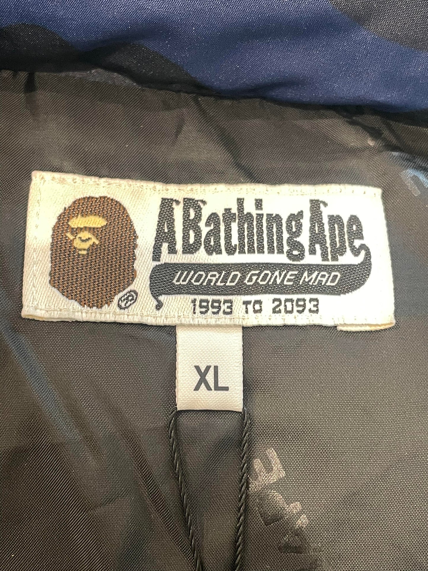 BAPE Blue Camo Puffer Vest