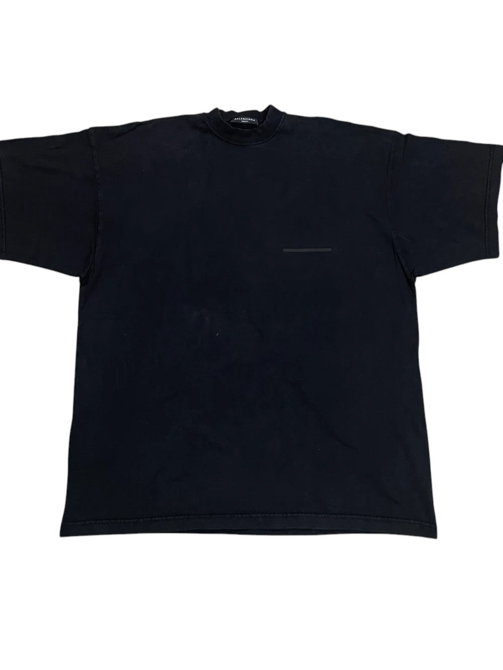 Balenciaga Cross Out Faded Black Tee