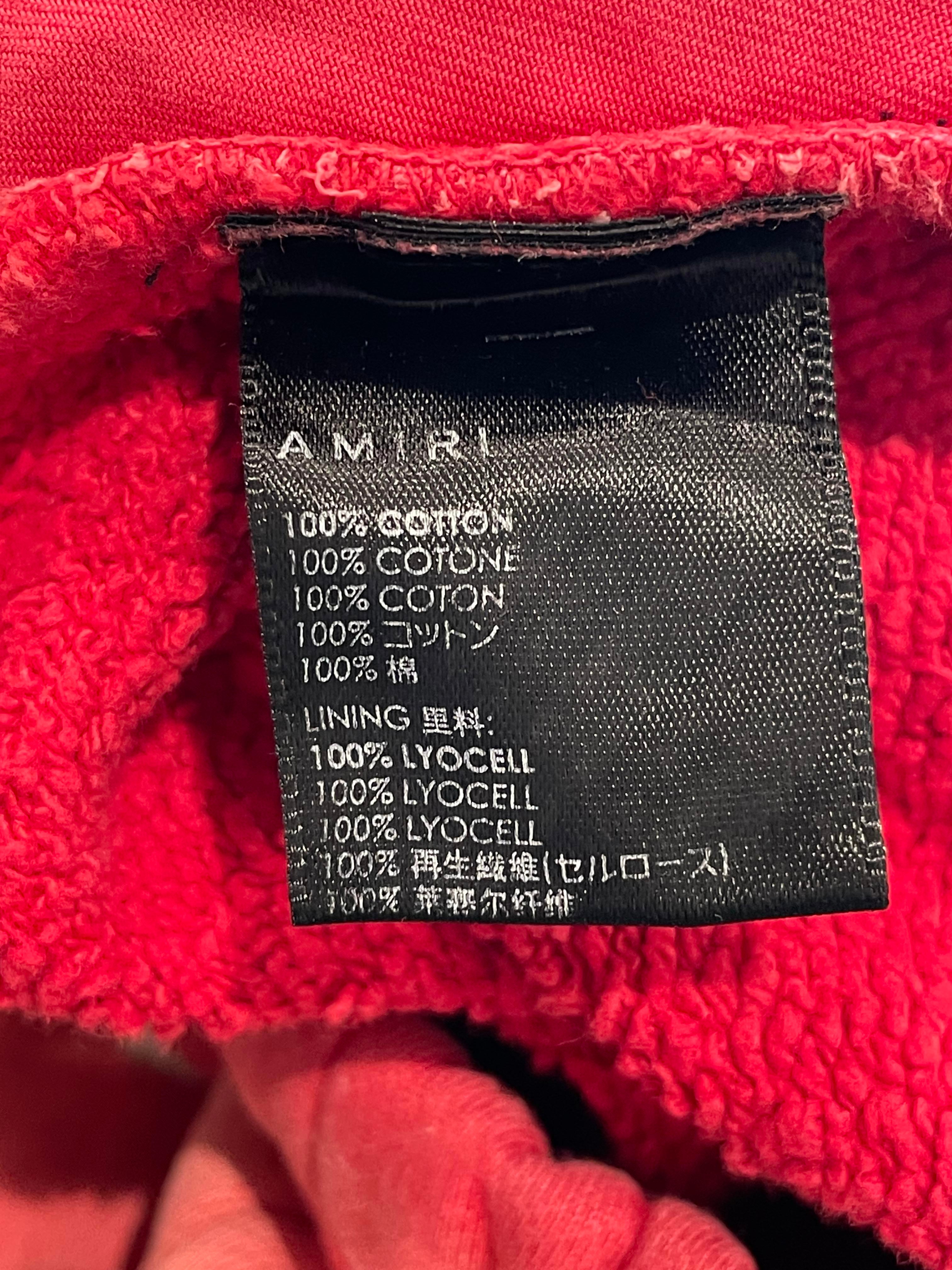 Amiri 'Collegiate Logo' Red Shorts