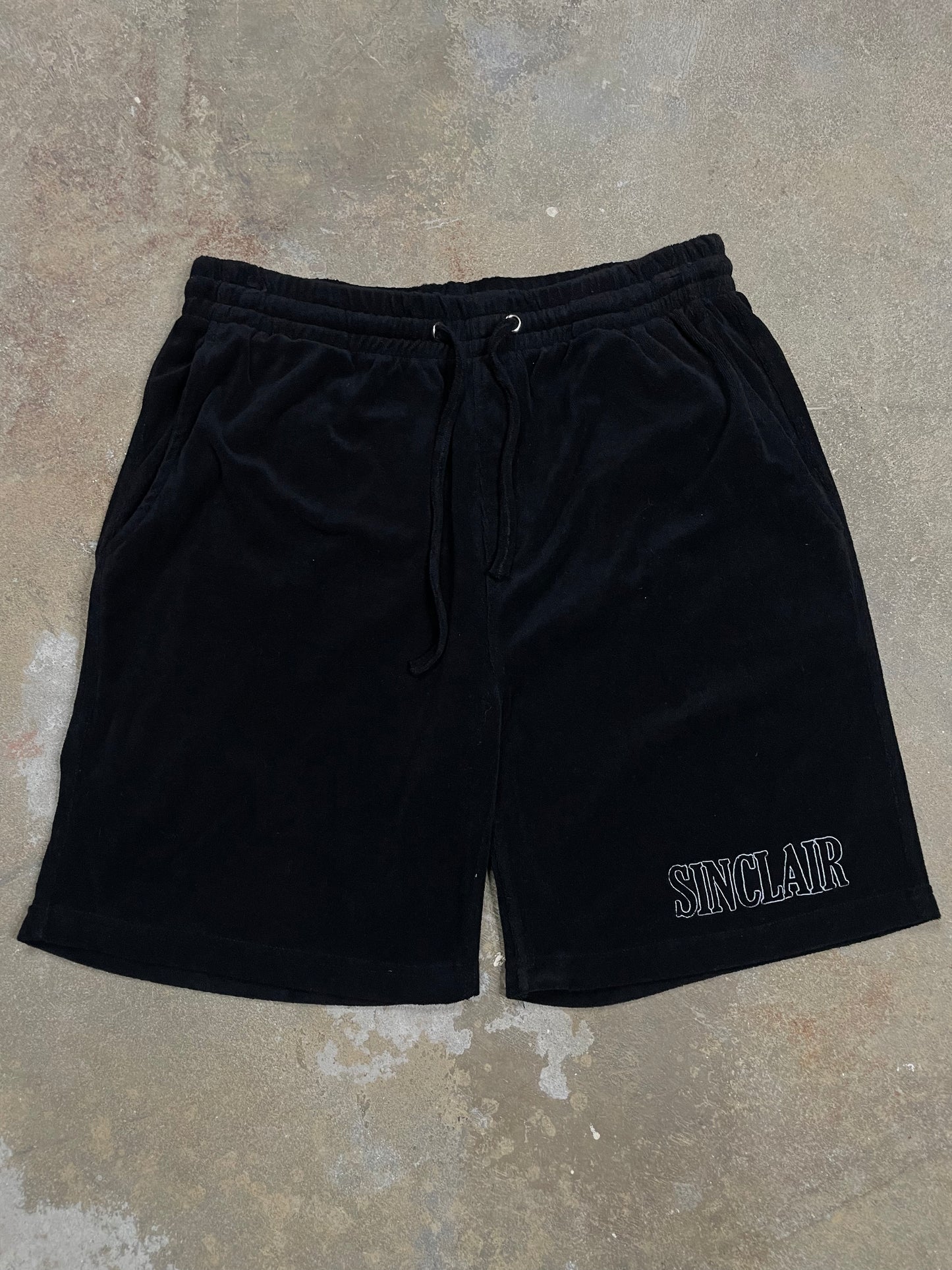 Sinclair Fleece Shorts Black Used Large