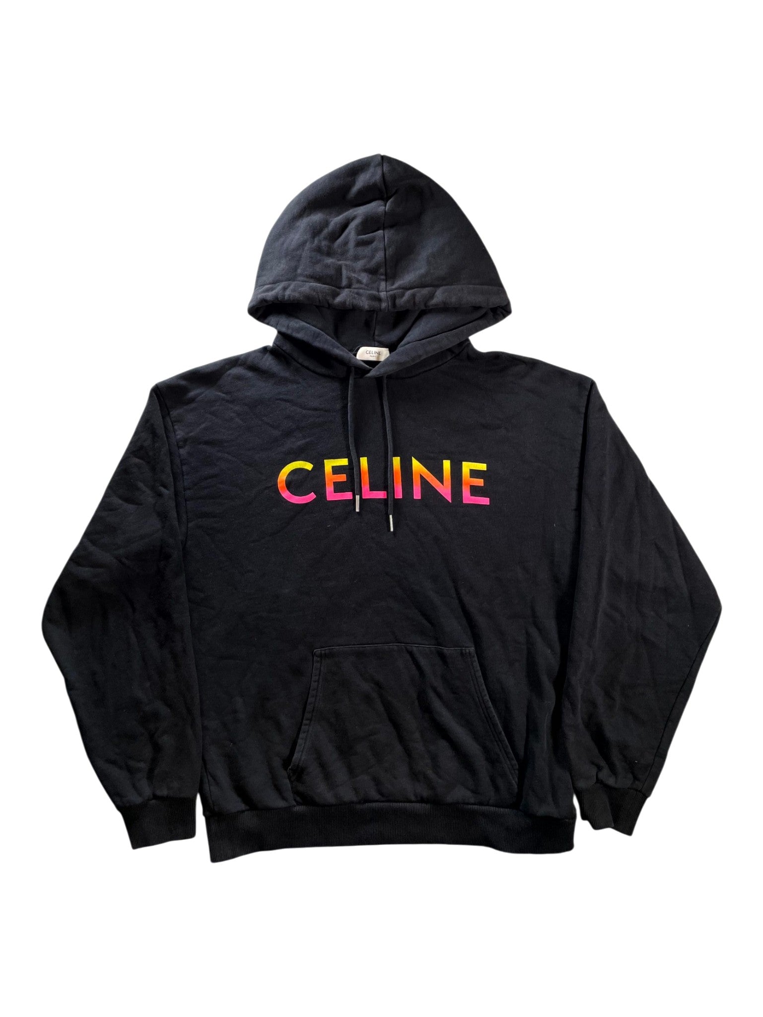 Celine "Gradient" Black, Pink & Yellow Hoodie