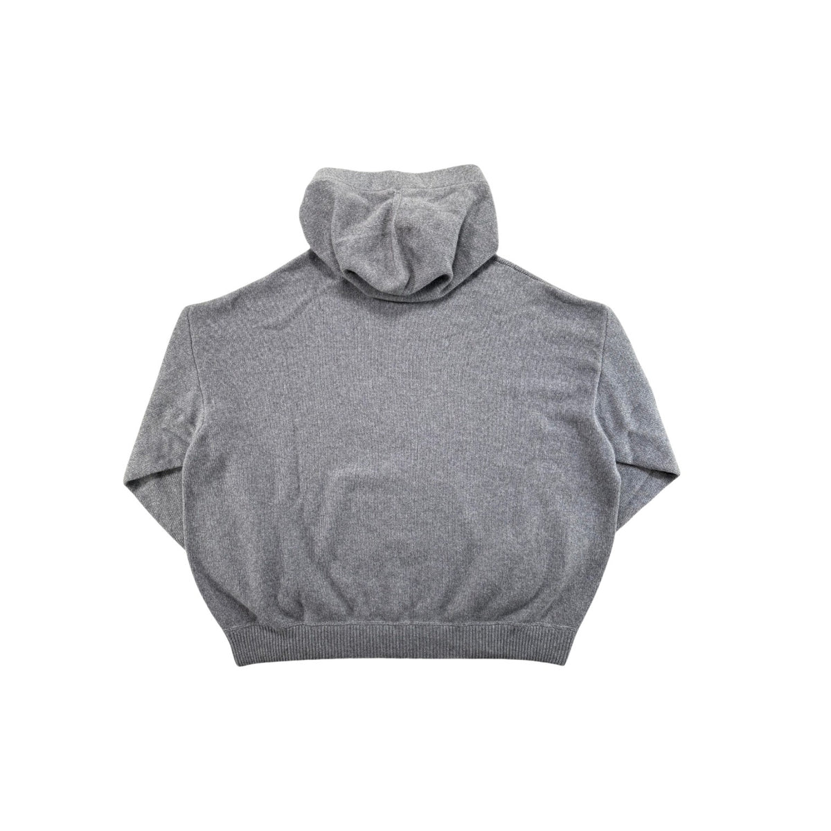 Celine Cashmere Drawstring Logo Grey Hoodie