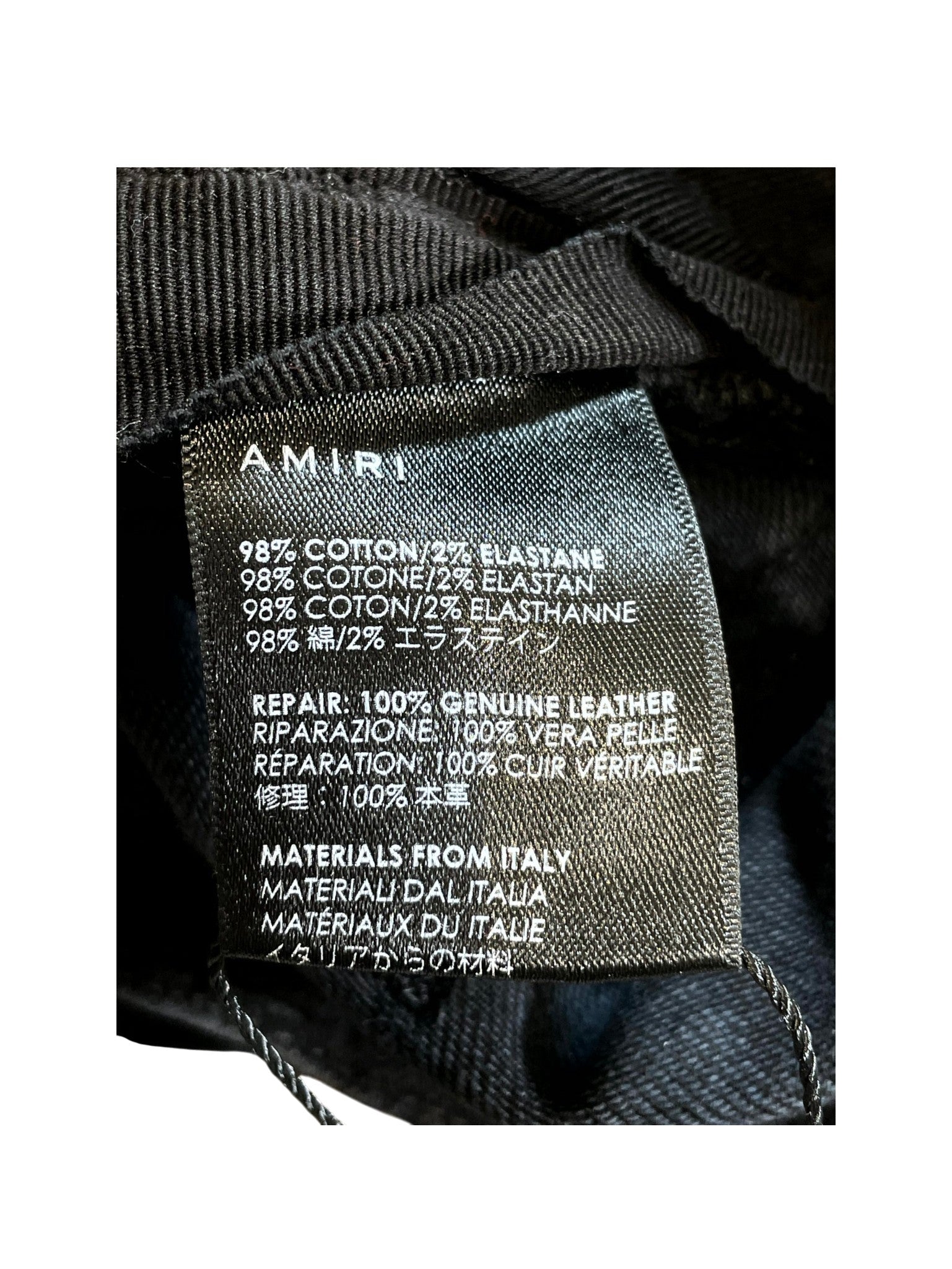 Amiri Crystal Patch MX2 (Custom) Black Jeans